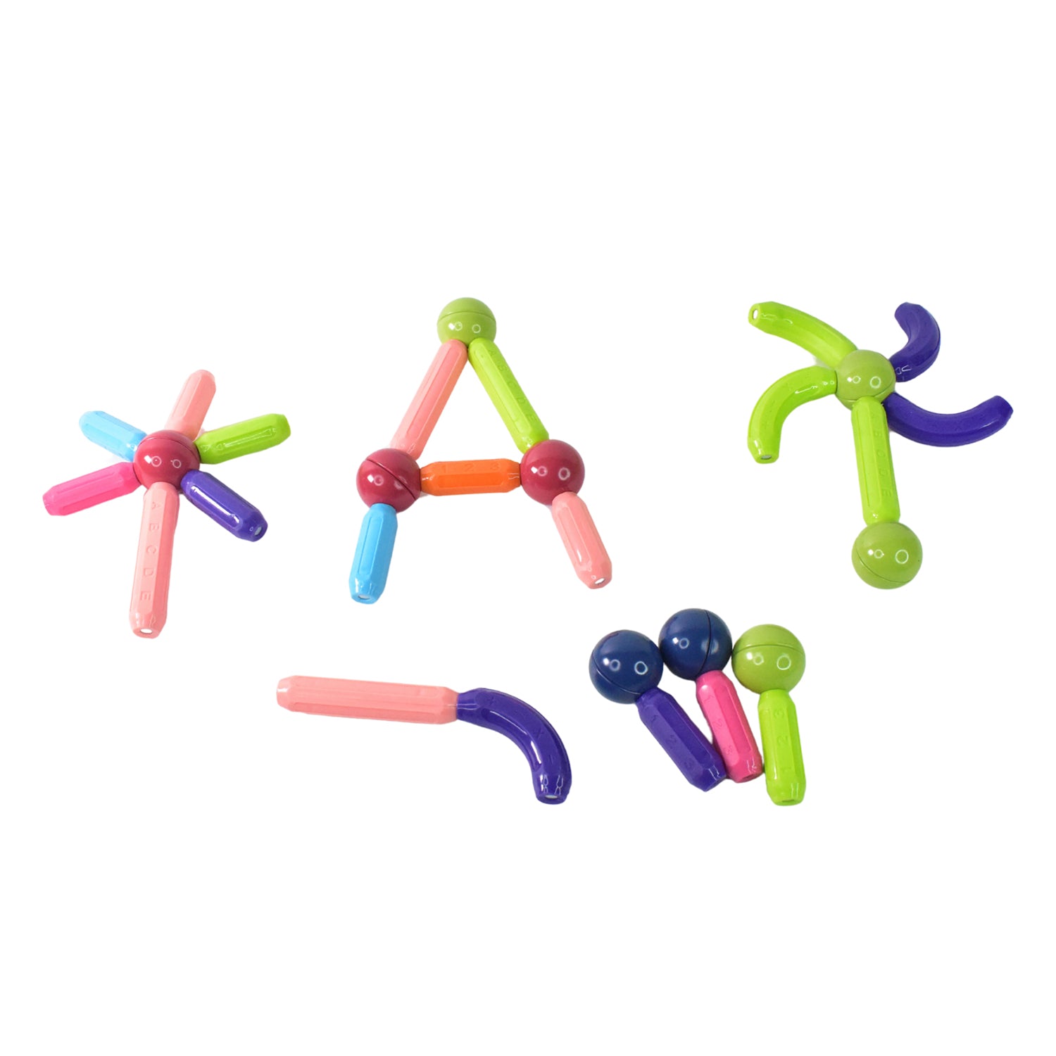 Magnetic Sticks Building Blocks Learning Toy For Kids (32 Pc) - Springkart 
