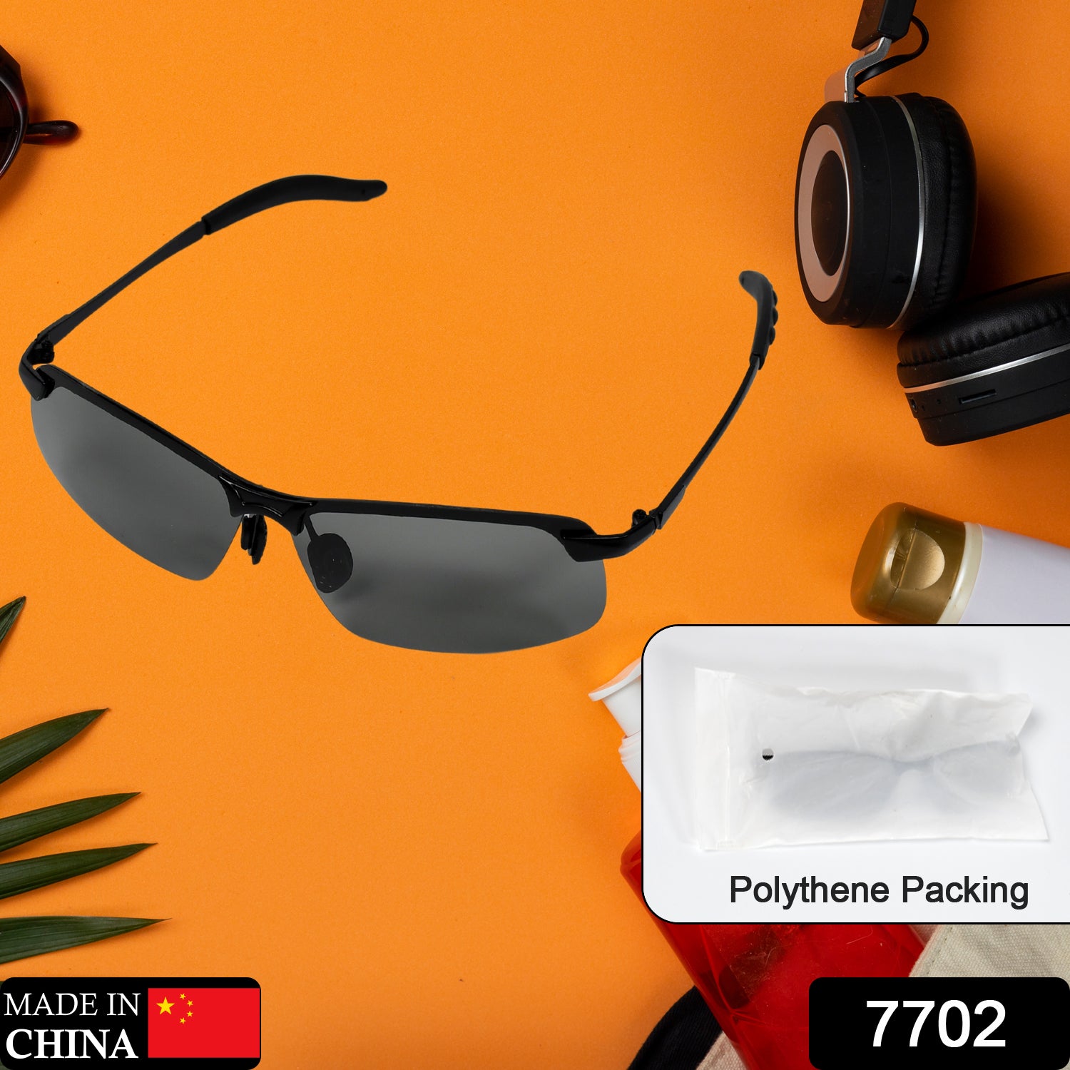 7702 Sports Sunglasses Classic Luxury Lightweight Rimless Sports Sunglasses For Driving Fishing Hiking Outdoor Use - Springkart 