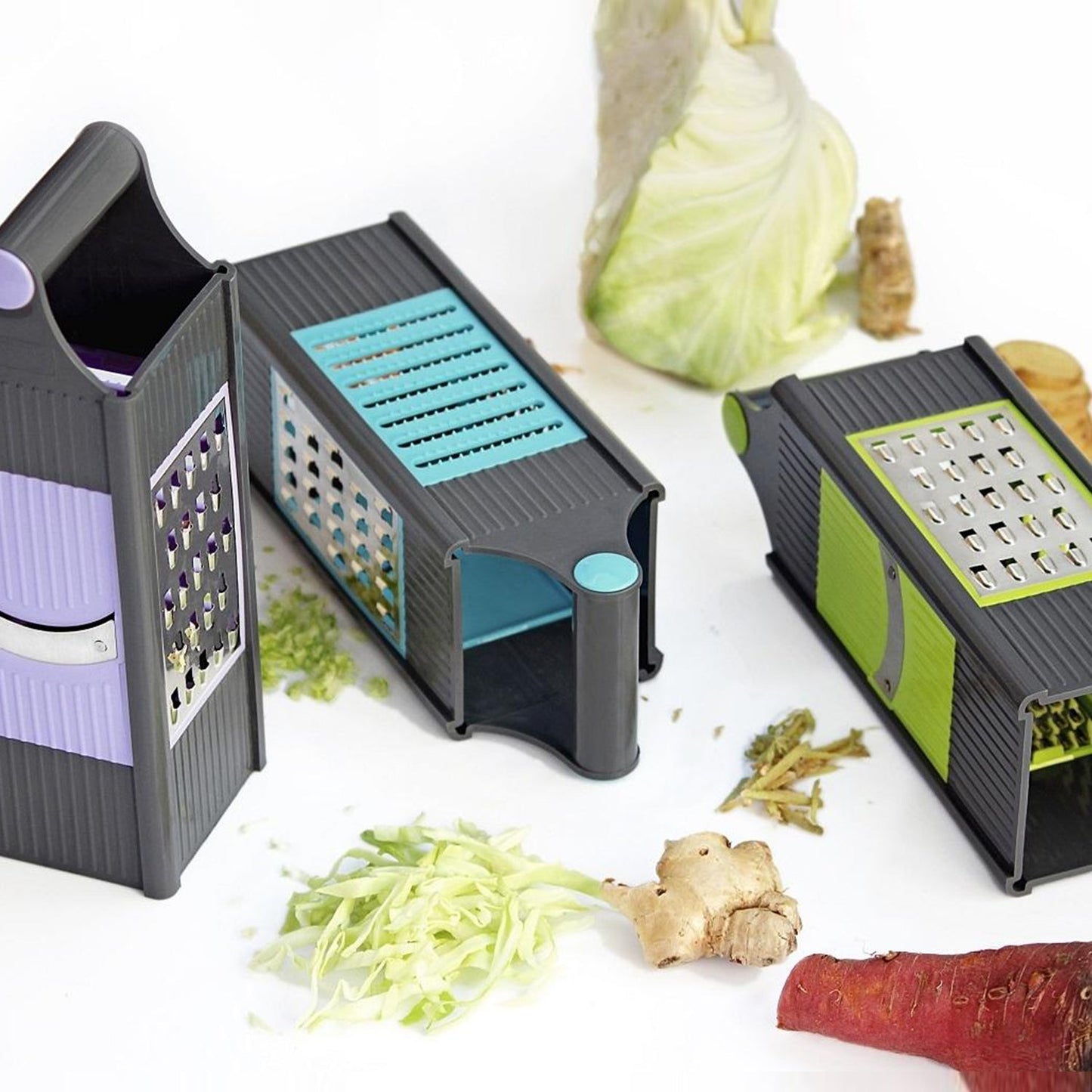 2650 4 In 1 Plastic Vegetable And Fruit Grater And Slicer For Kitchen - Springkart 