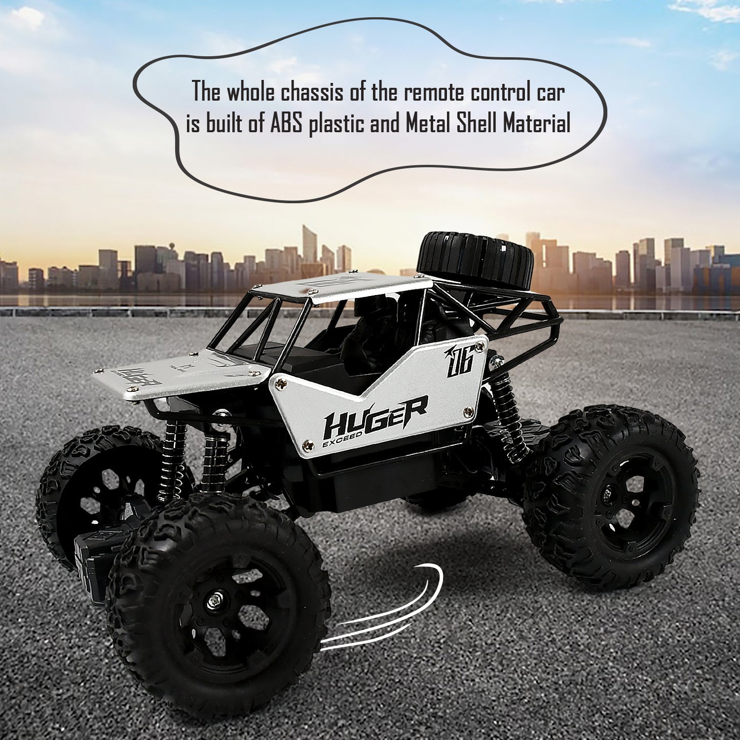 17816 118 Scale Rock Crawler Monster Rc Truck All Terrain Stunt Racing Car Rechargeable Indoor Outdoor Toy Car - Springkart 