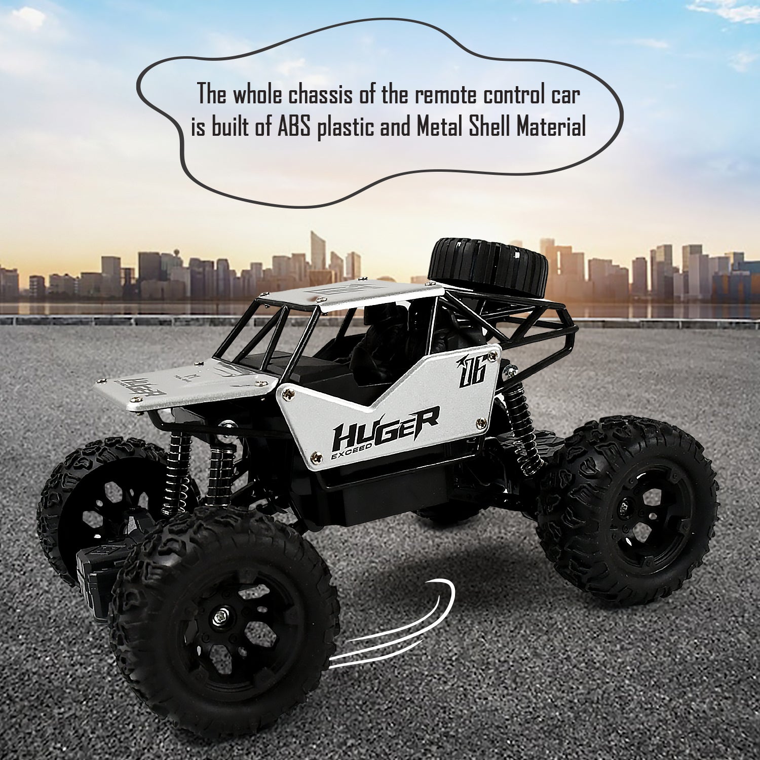 17816 118 Scale Rock Crawler Monster Rc Truck All Terrain Stunt Racing Car Rechargeable Indoor Outdoor Toy Car - Springkart 