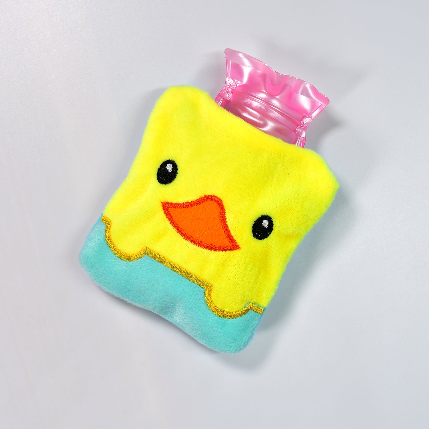 6524 Yellow Duck Design Small Hot Water Bag With Cover For Pain Relief Neck Shoulder Pain And Hand Feet Warmer Menstrual Cramps. - Springkart 