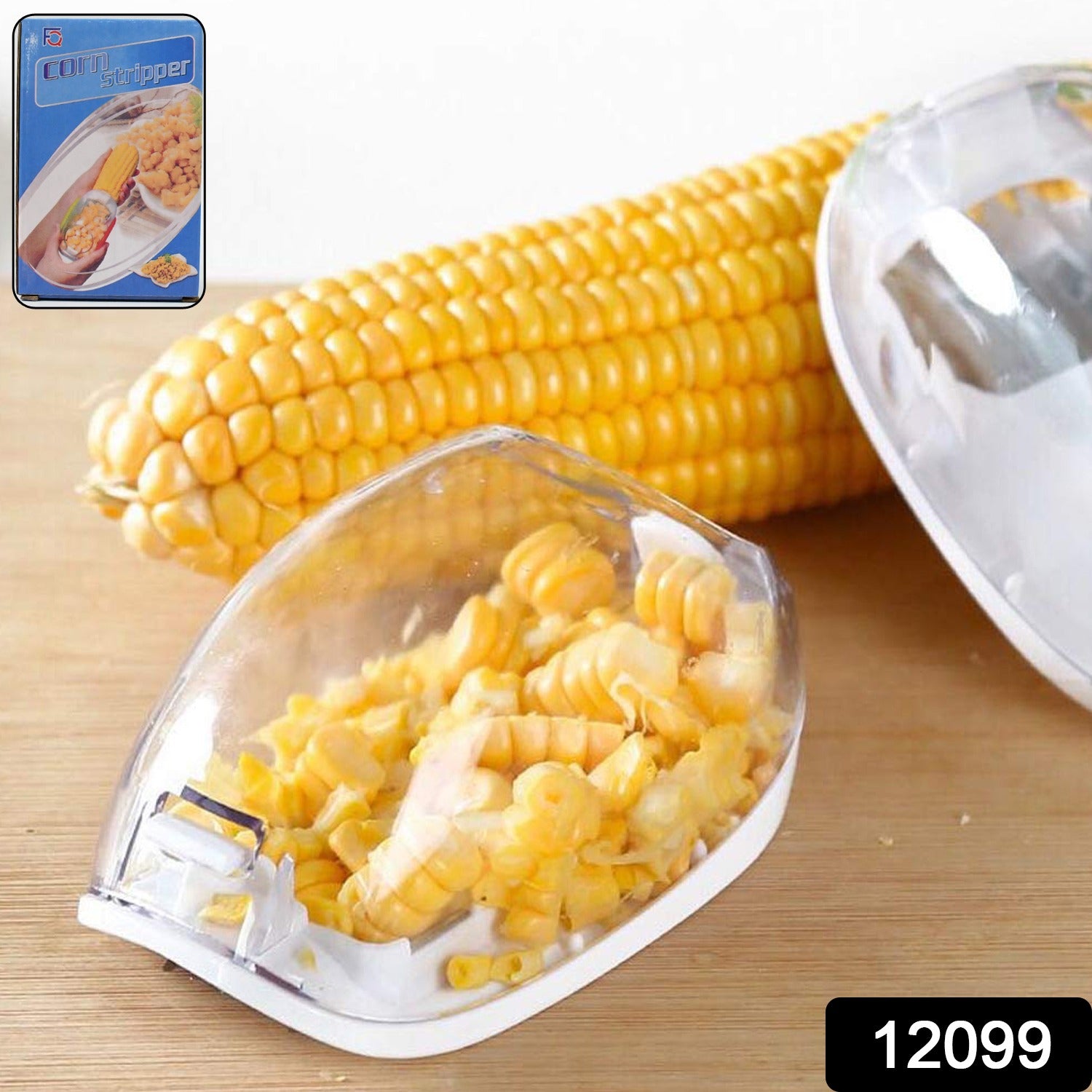 Magic Plastic With Steel Blades Corn Remover Kernel Stripper (1 Pc) - Springkart 
