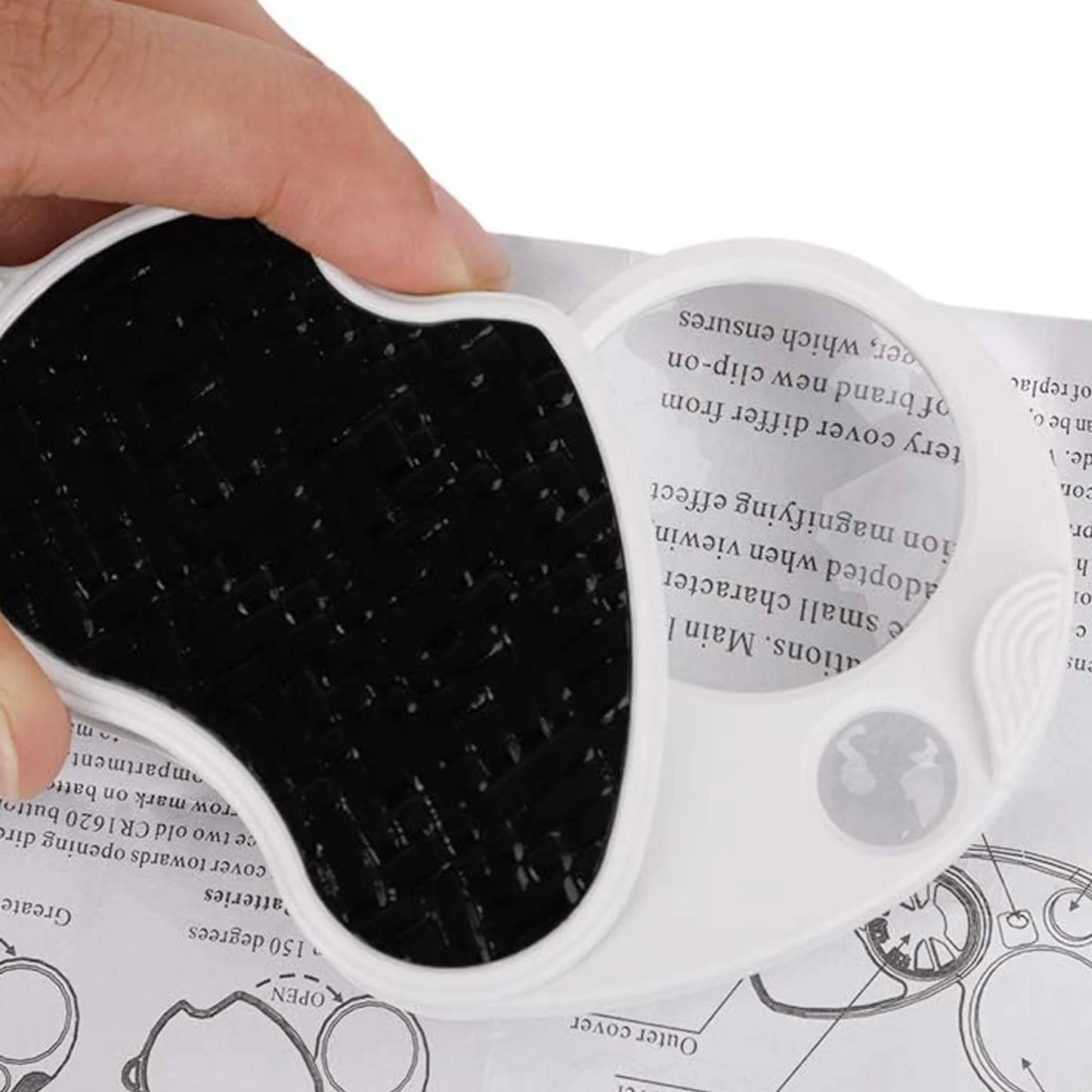 Double-magnification Led Magnifiers With Light (1 Pc Small) - Springkart 