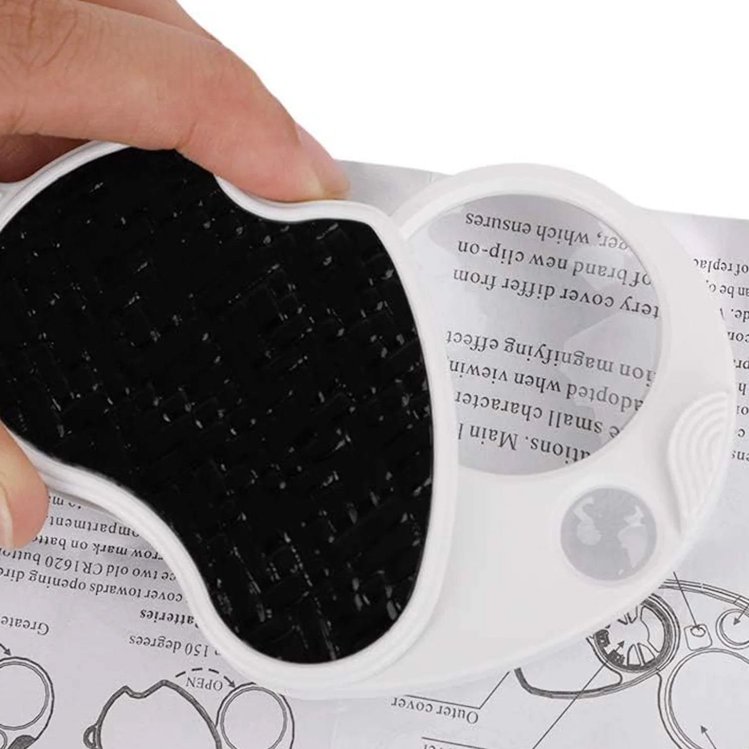 Double-magnification Led Magnifiers With Light (1 Pc Small) - Springkart 