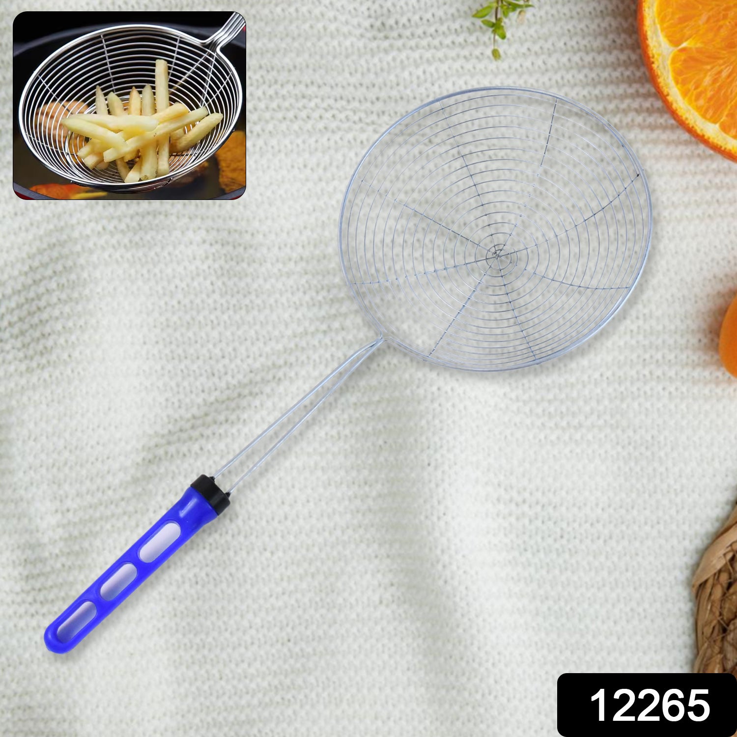 Stainless Steel Deep Fry Strainer (Big) - Springkart 