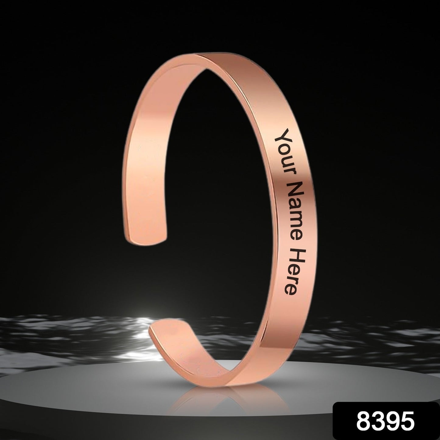 Customized Personalized Stylish Kada Bracelet (1 Pc Rose Gold Copper) - Springkart 