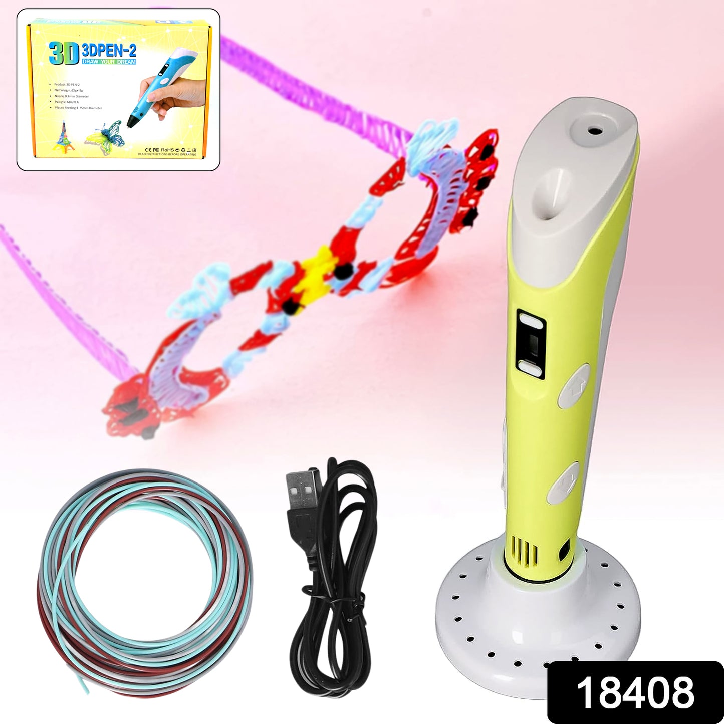 3d Printing Pen Set Easy Drawing Pen For Kids And Adults (1 Pc) - Springkart 