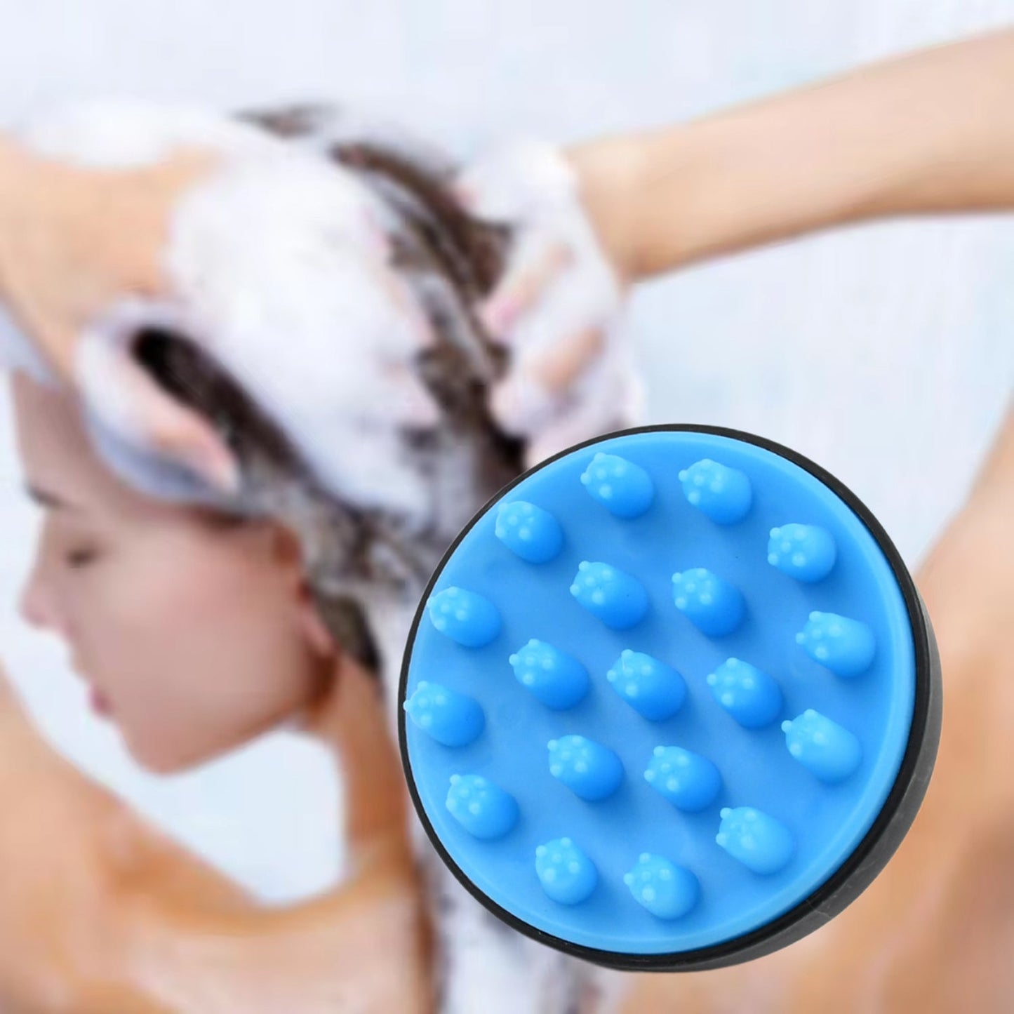 Hair Scalp Massager Shampoo Brush Comb (1 Pc) - Springkart 