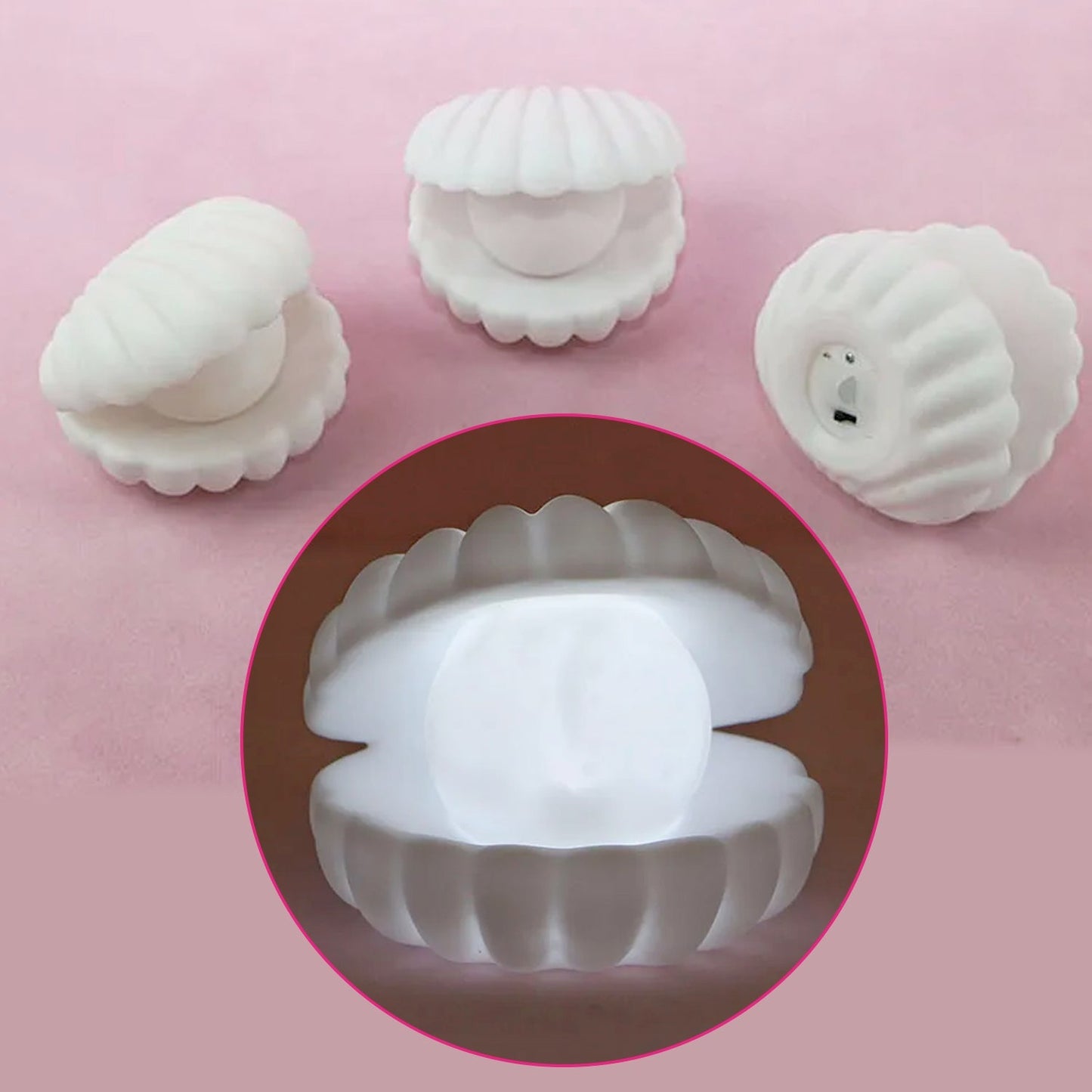 Pearl Shell Night Lamp Decorate Desk Lights For Bedroom & Home - Springkart 