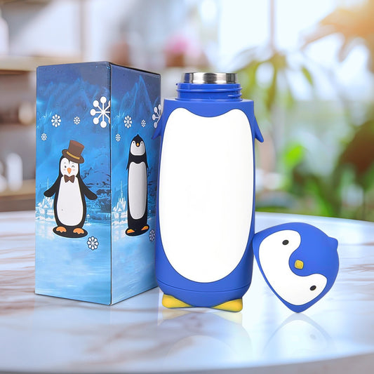 Penguin Water Bottle Penguin Cartoon Water Bottle Funny Travel Mug Insulated Inner Glass Vacuum Water Bottle - Springkart 