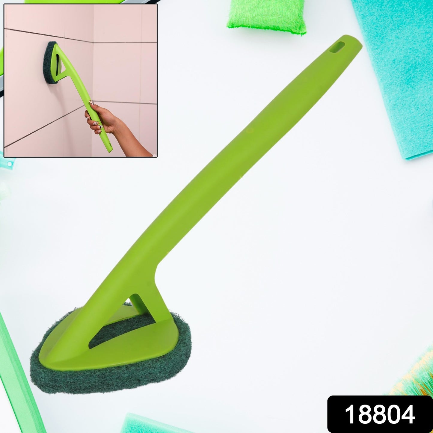 Scrubber Hockey With Long Handle (1 Pc) - Springkart 