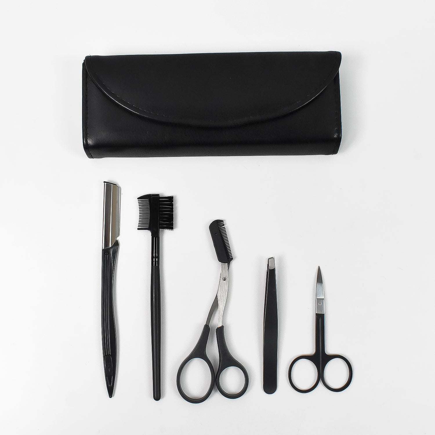 Eyebrow Kit 5 In 1 Tweezers For Eyebrows (1 Set) - Springkart 