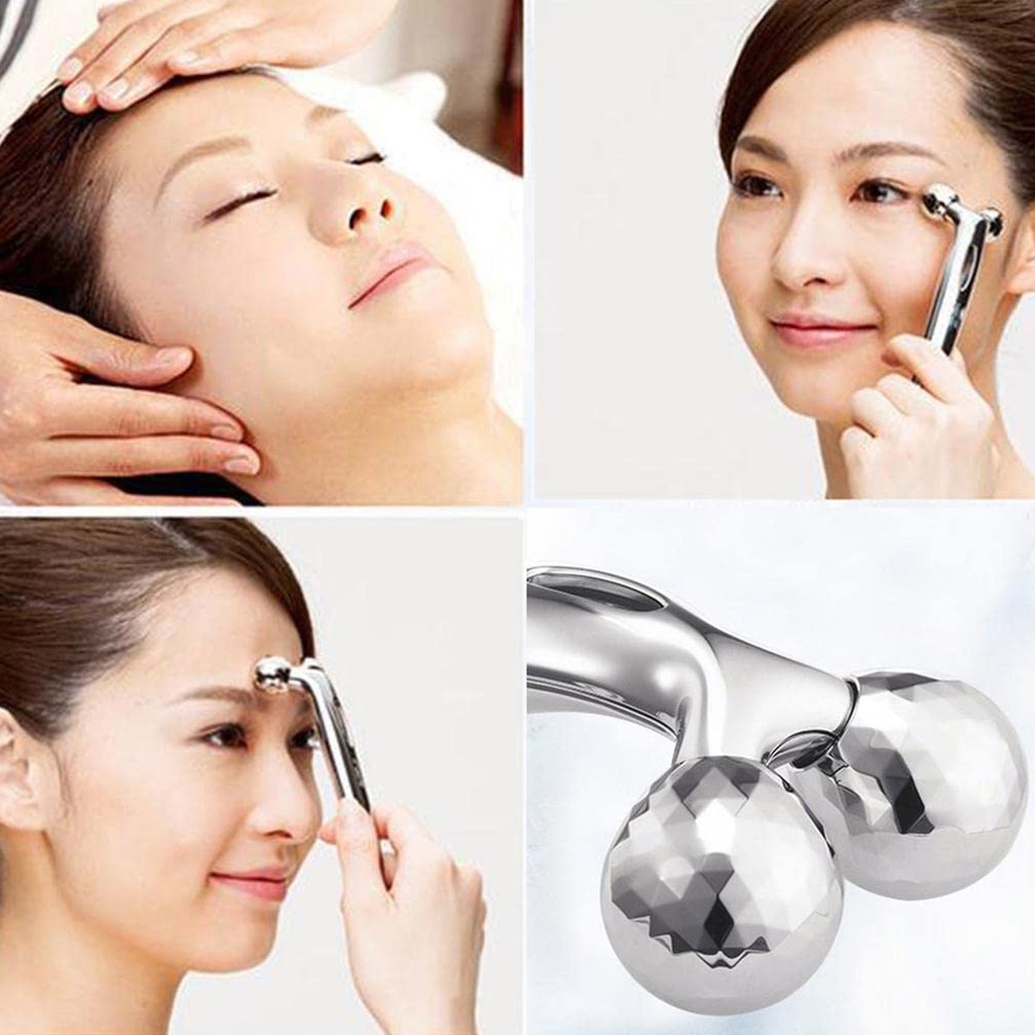 Manual Roller Face Skin Wrinkle Remover Massager (1 Pc) - Springkart 