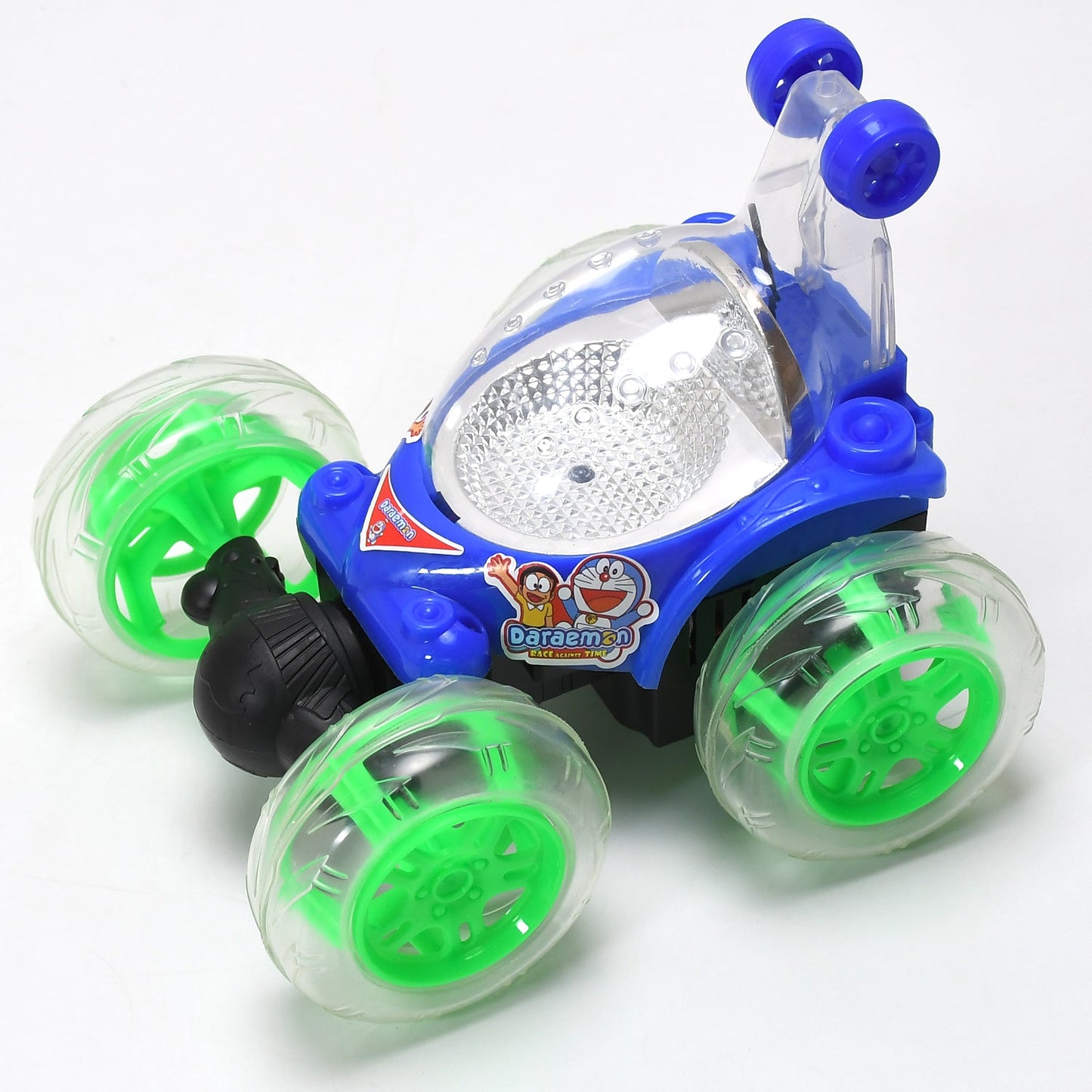 4482 Rechargeable 360 Degree Stunt Rolling Remote Control Car With Colourful 3d Lights And Music For Kids - Springkart 