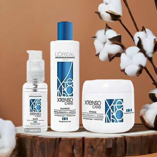 LOR'EAL XTENSO CARE SHAMPOO + CONDITIONER+ SERUM (COMBO OF 3)