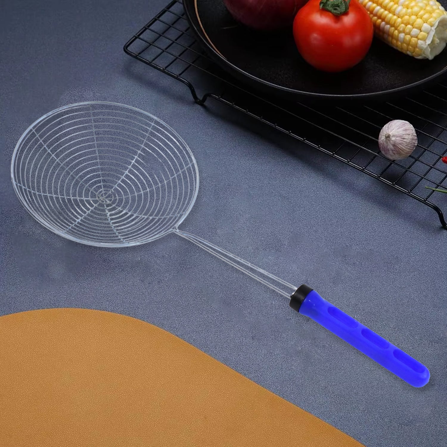Stainless Steel Deep Fry Strainer (Big) - Springkart 