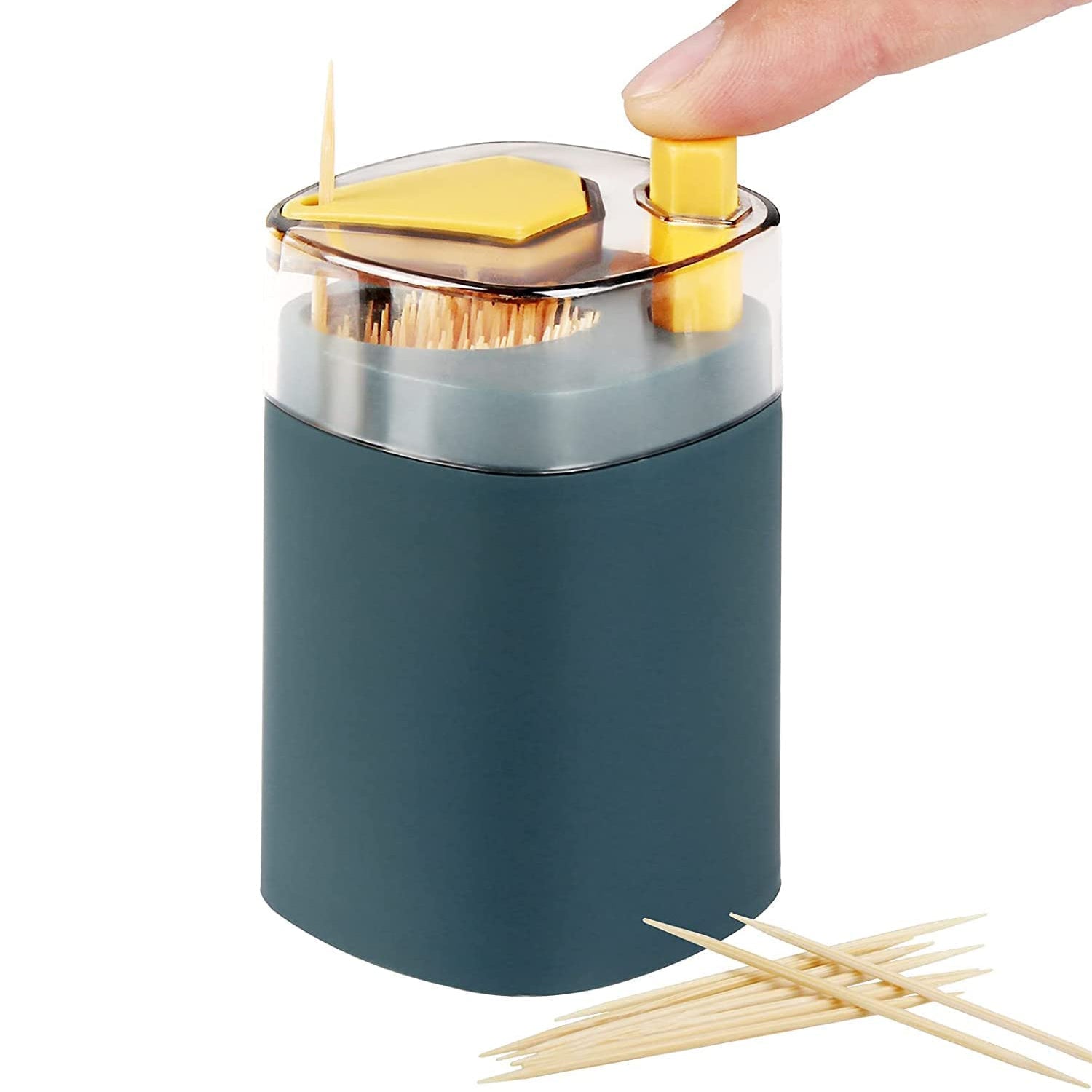 4005l Toothpick Holder Dispenser Pop-up Automatic Toothpick Dispenser For Kitchen Restaurant Thickening Toothpicks Container Pocket Novelty Safe Container Toothpick Storage Box. - Springkart 