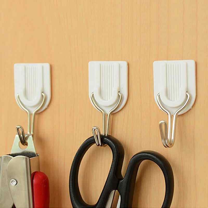 1627 Adhesive Sticker Abs Plastic Hook Towel Hanger For Kitchenbathroom - Springkart 