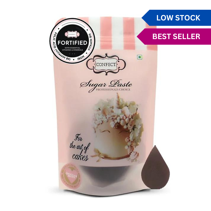 Chocolate Brown Fondant | Edible Nutritional Sugarpaste 250 Gm