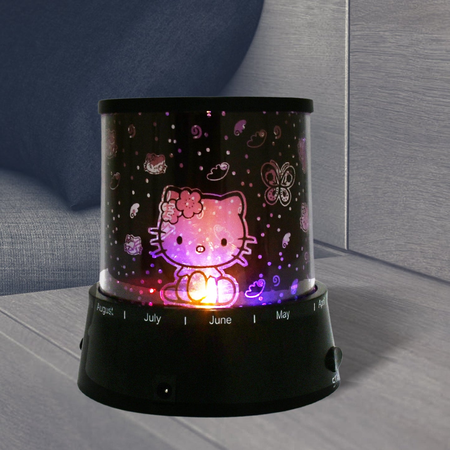 LED Projector Night Light Amazing Lamp, 3 Battery operated lamps, Rotation With the music Function, Master for Kids Bedroom Home Decoration Night Romantic Gift (Battery Not Included / 1 pc) - Springkart 