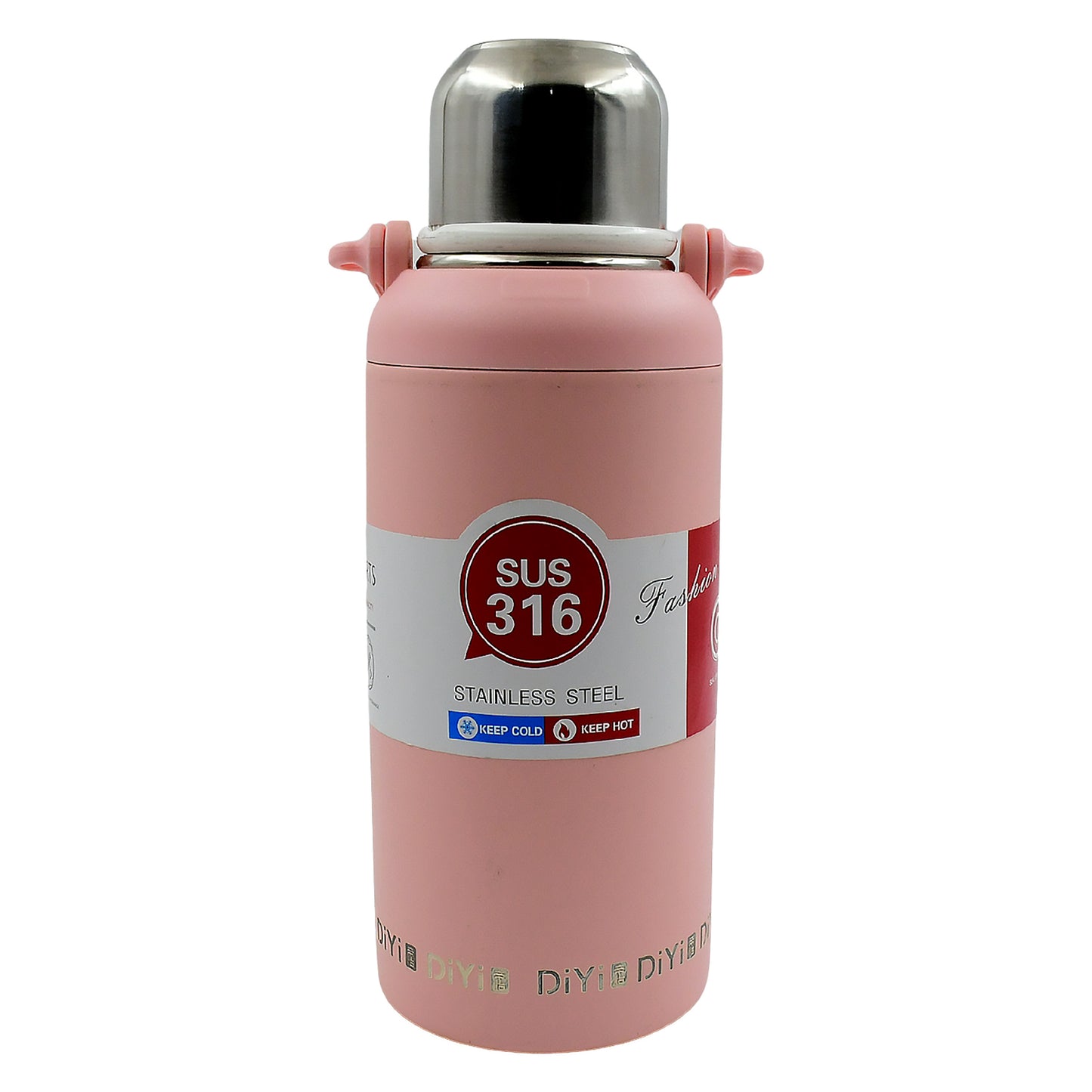 13036 Stainless Steel Tumblers 316 Stainless Steel Vacuum Insulated Cup Bottle Portable Travel Kettle Water Bottle With Handle Outdoor Large Capacity Sports Kettle Cups Bottle (1300 Ml) - Springkart 