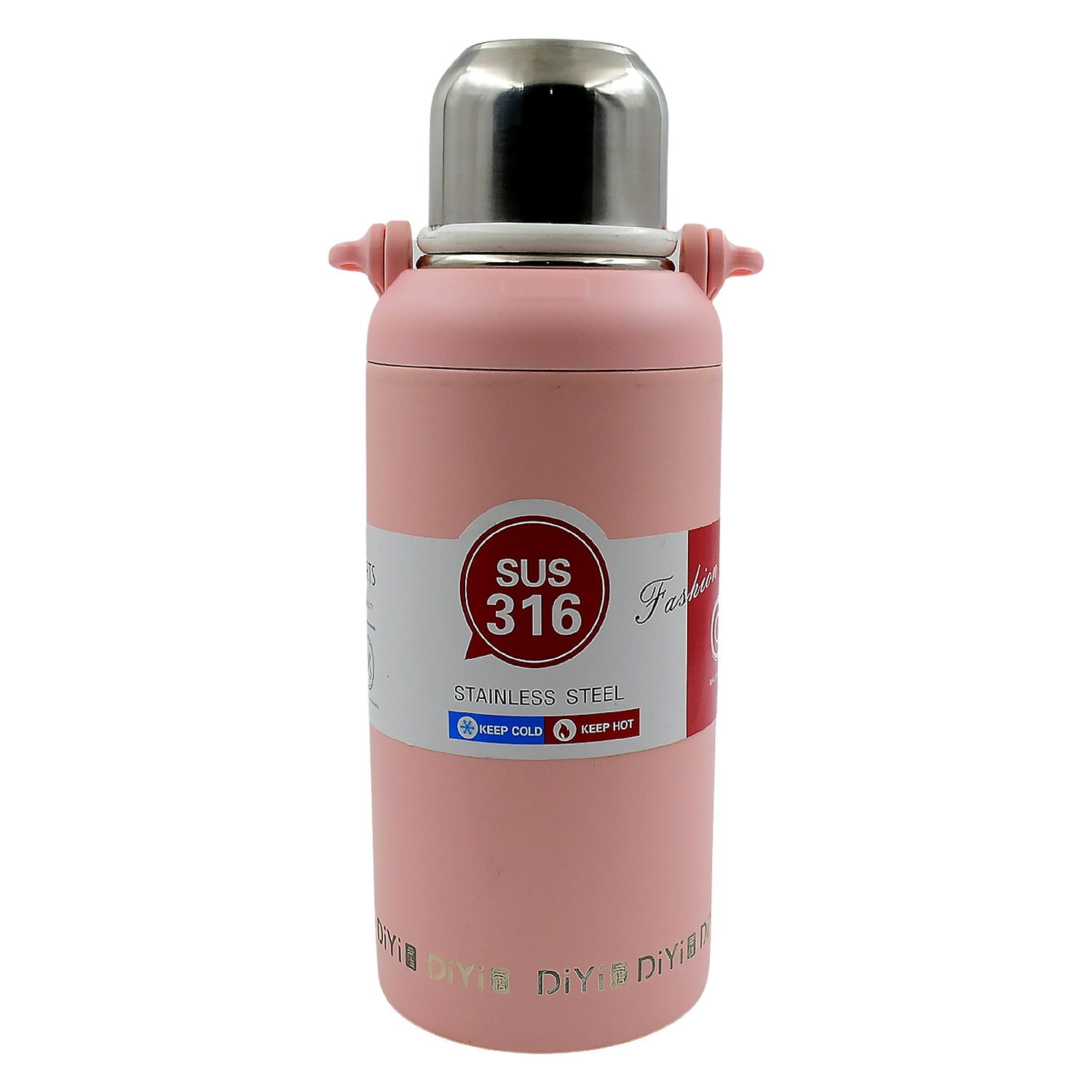 13036 Stainless Steel Tumblers 316 Stainless Steel Vacuum Insulated Cup Bottle Portable Travel Kettle Water Bottle With Handle Outdoor Large Capacity Sports Kettle Cups Bottle (1300 Ml) - Springkart 