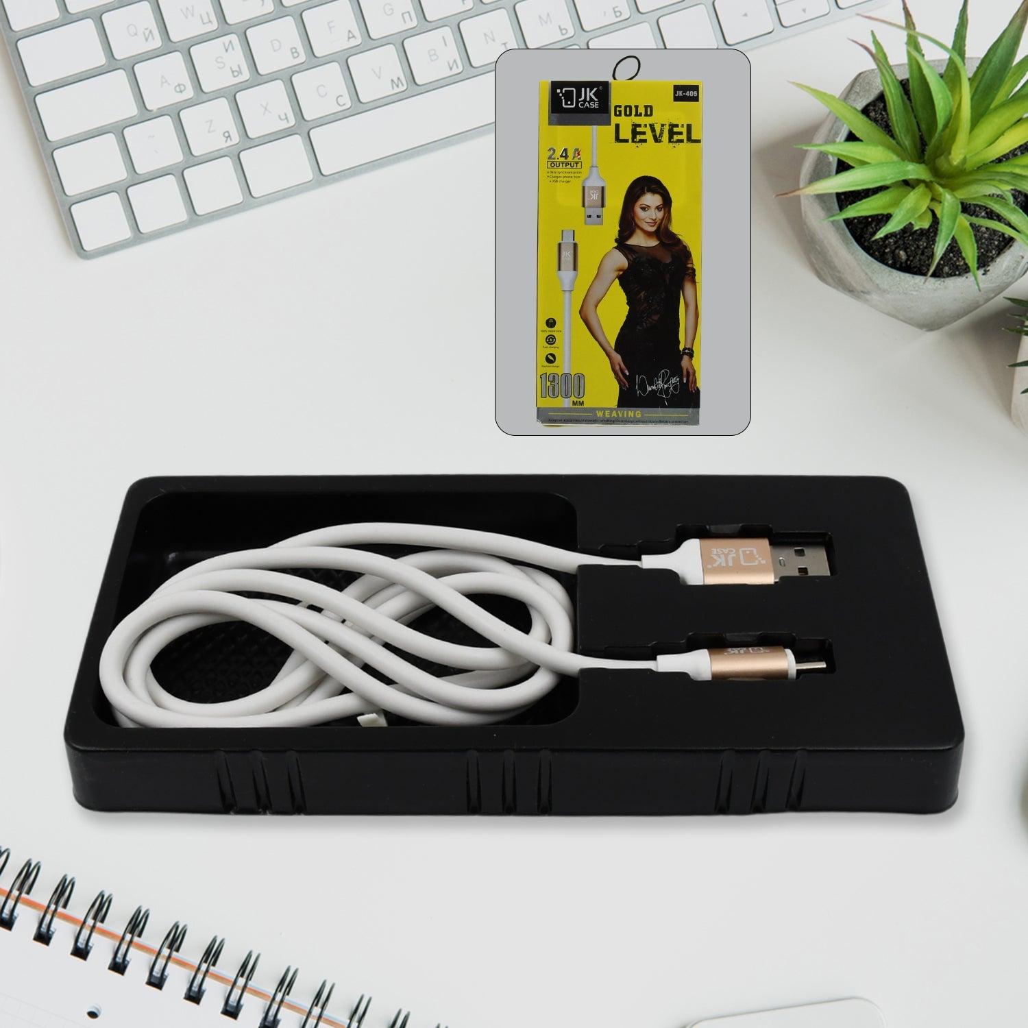 2.4a Fast Charging For Android Micro Cable (1300 Mm) - Springkart 