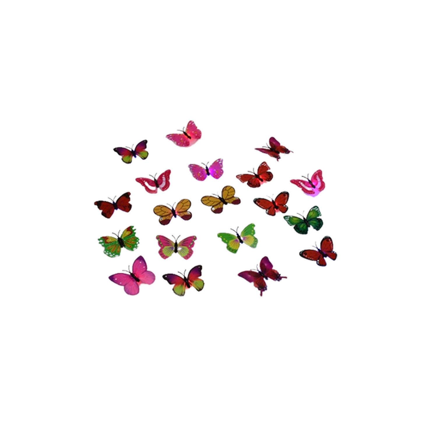 6497 Butterfly 3d Night Lamp Comes With 3d Illusion Design Suitable For Drawing Room Lobby. (Pack Of 50) - Springkart 