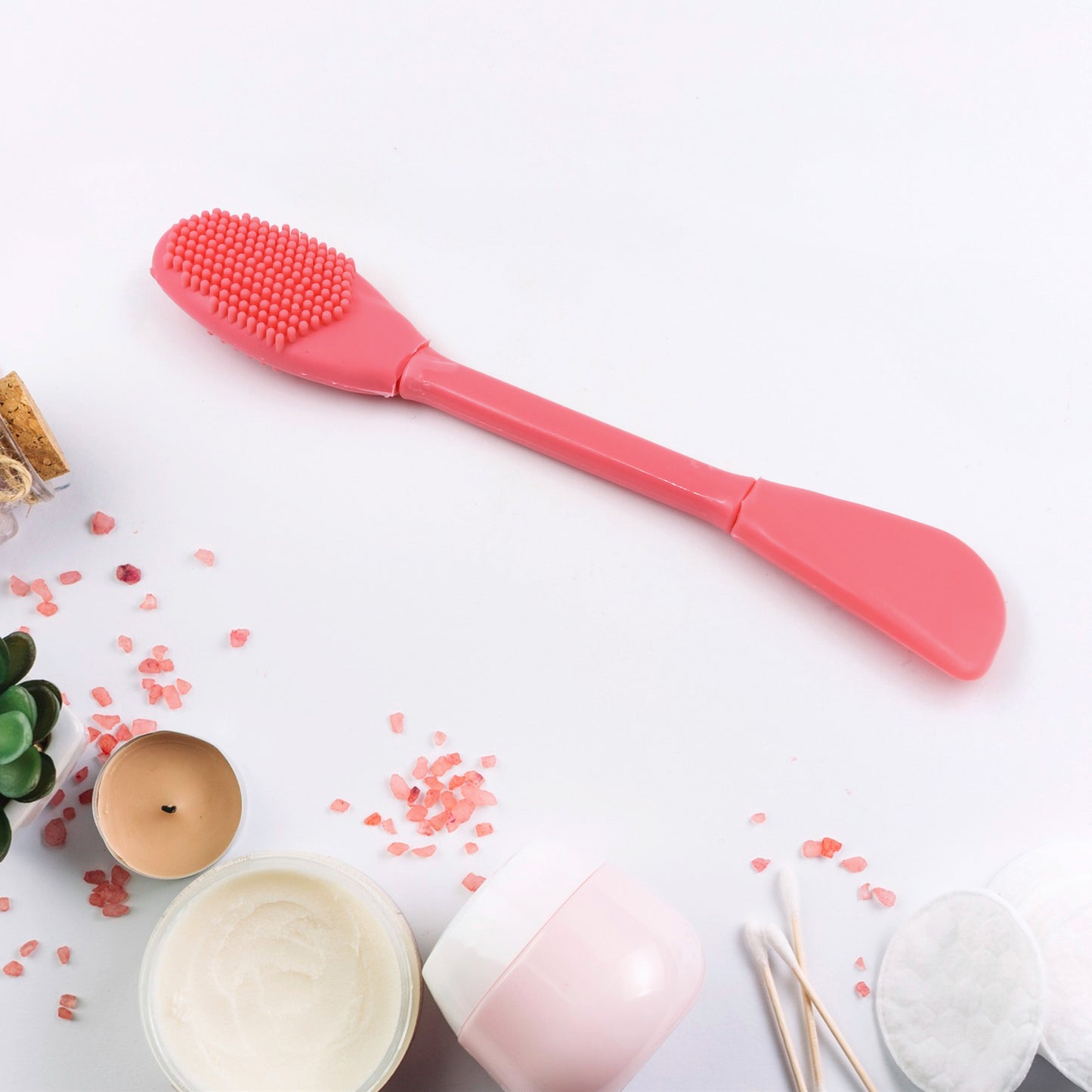 2 In 1 Double-headed Silicone Face Mask Brush (1 Pc) - Springkart 
