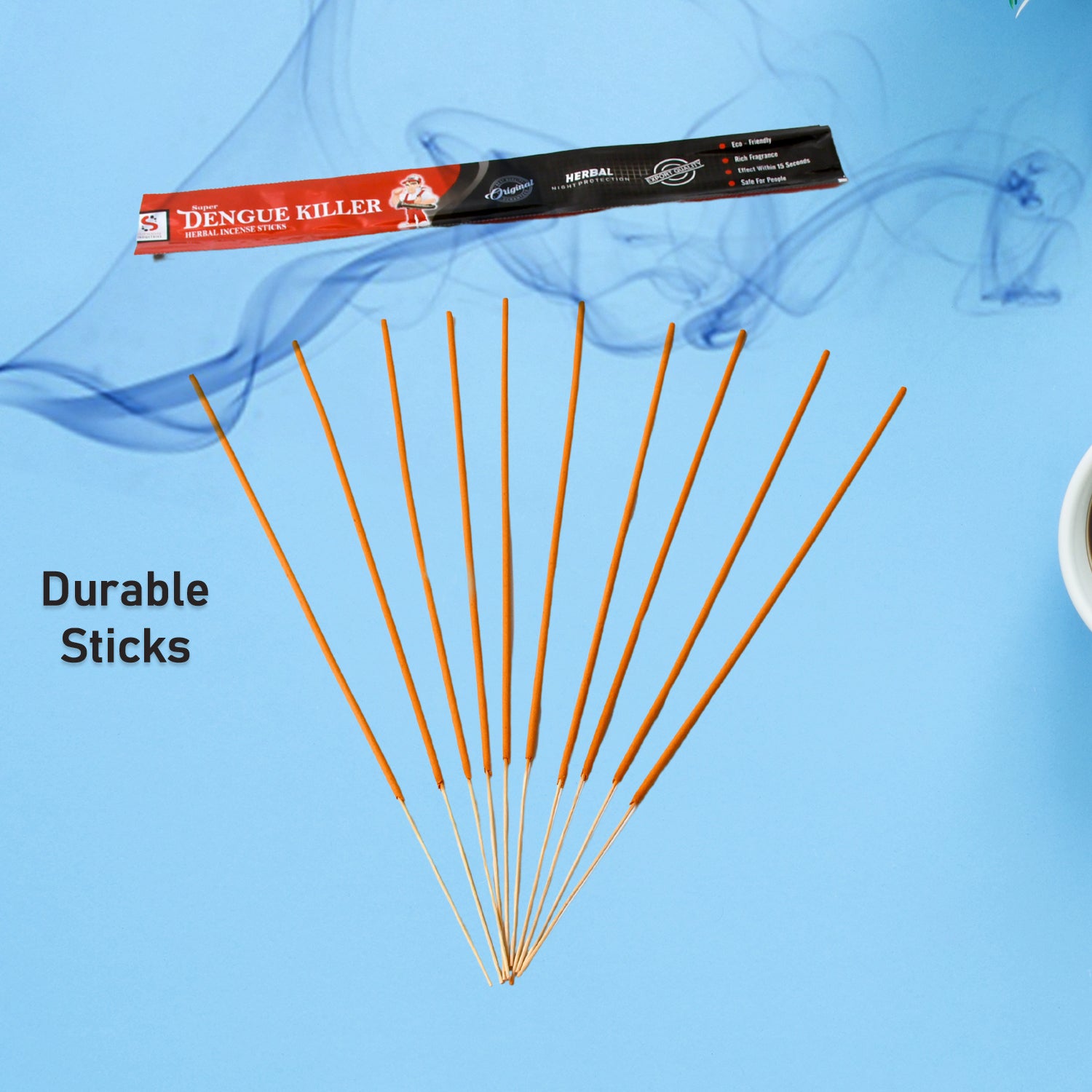 Mosquito Agarbatti Stick Herbal Mosquito Agarbatti (1 Packet 10 Sticks) (Incense Stick) - Springkart 