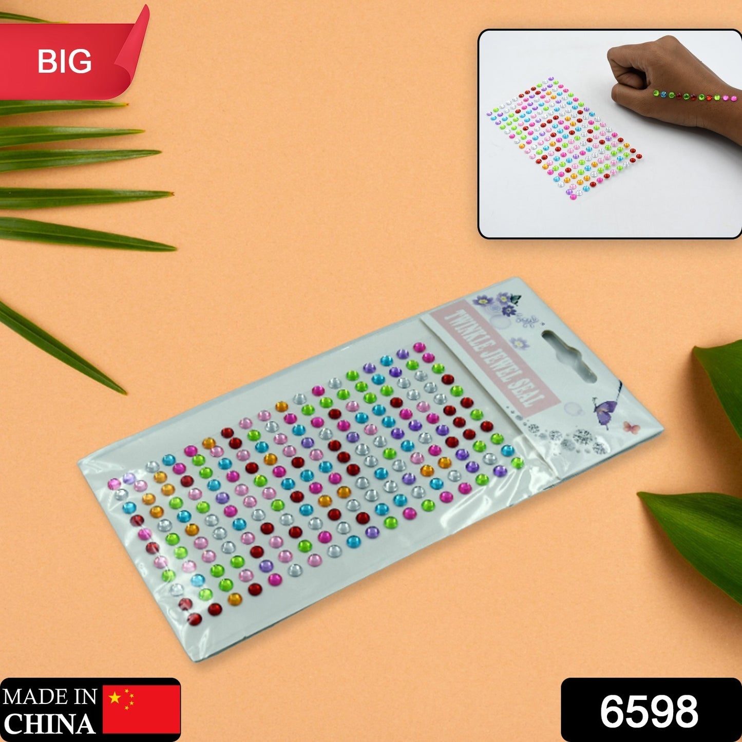 Self Adhesive Multi Size Shaped Shining Stones Crystals Stickers For Art Craft Mobile Phone Decoration Jewellery Making School Projects Creative Work - Springkart 