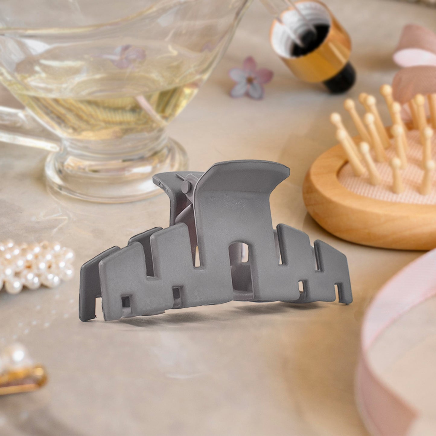 Hair Clamp Grip Simple Matte Hair Barrette Clamp Charming Decoration Hair Fixation Decorative For Face Washing - Springkart 