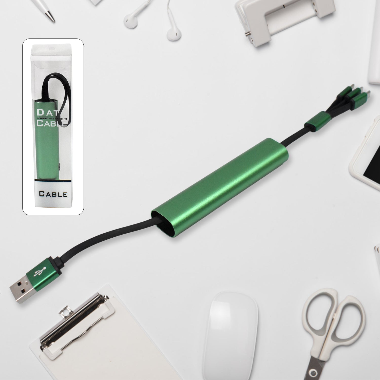 Charging Cable 3 In 1 Extendable Data Transmit Charging Cable (1 Pc) - Springkart 
