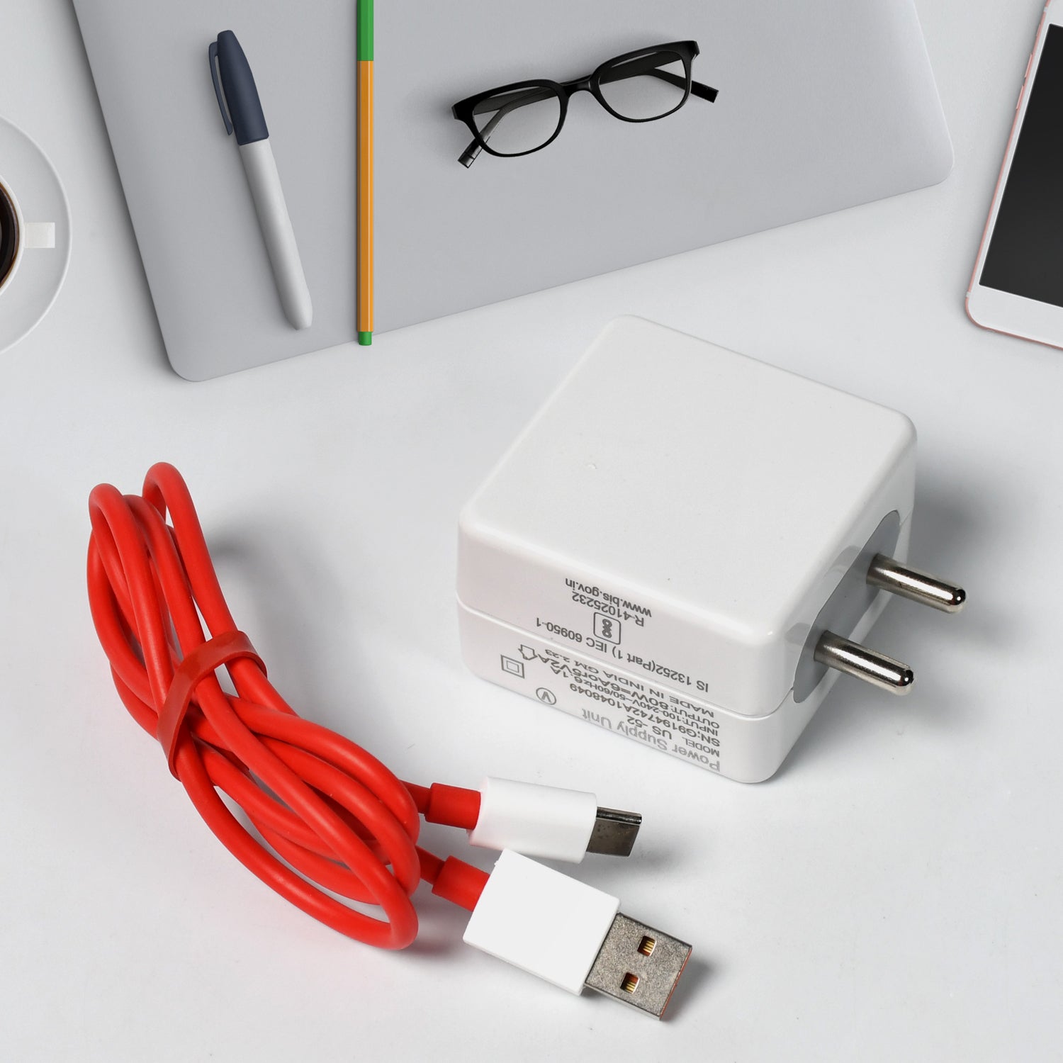 1434 Super Fast Charger With Cable For All Iphone Android Smart Phones Tablets. - Springkart 