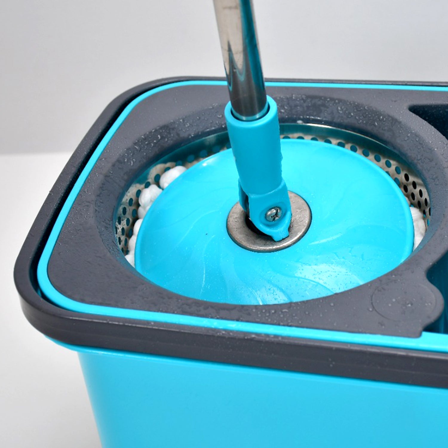 QUICK SPIN MOP PLASTIC SPIN, BUCKET FLOOR CLEANING, EASY WHEELS & BIG BUCKET, FLOOR CLEANING MOP WITH BUCKET - Springkart 
