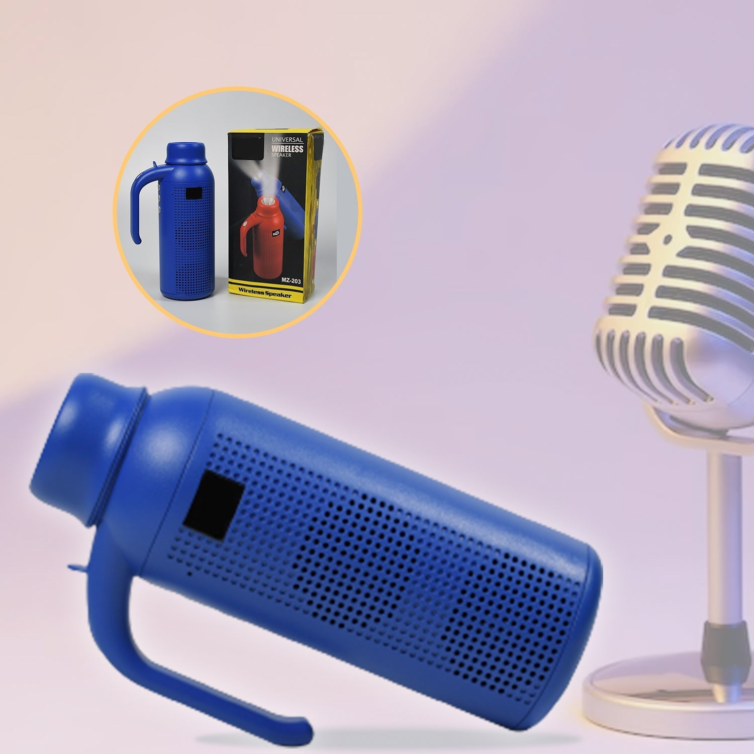 Smart Bluetooth Speaker With Torch Light Wireless Bluetooth Speaker & Night Flash Light Speaker ,Blootuth speaker (media player ,bluetooth speaker) - Springkart 