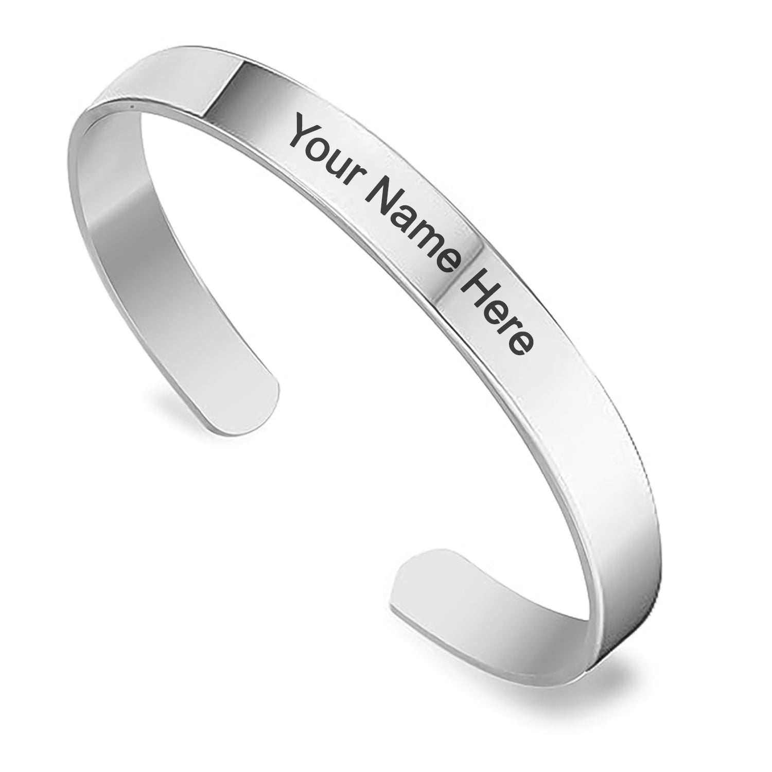 Customized Personalized Stylish Kada Bracelet (1 Pc Silver) - Springkart 