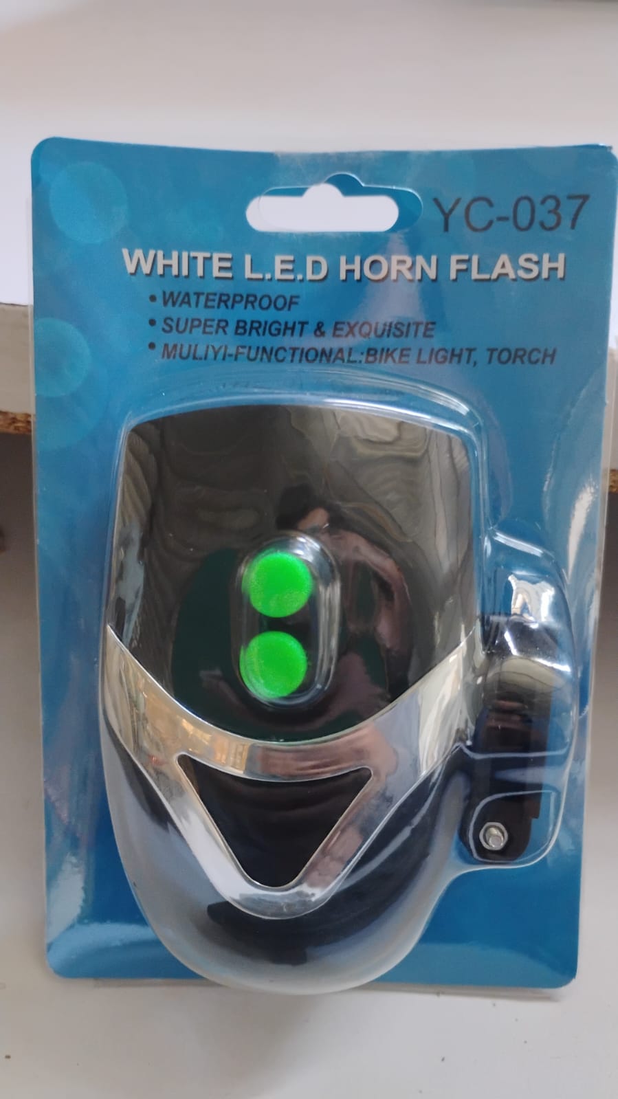 Bicycle 3 Led White Headlight Lamp (1 Pc Battery Not Included) - Springkart 