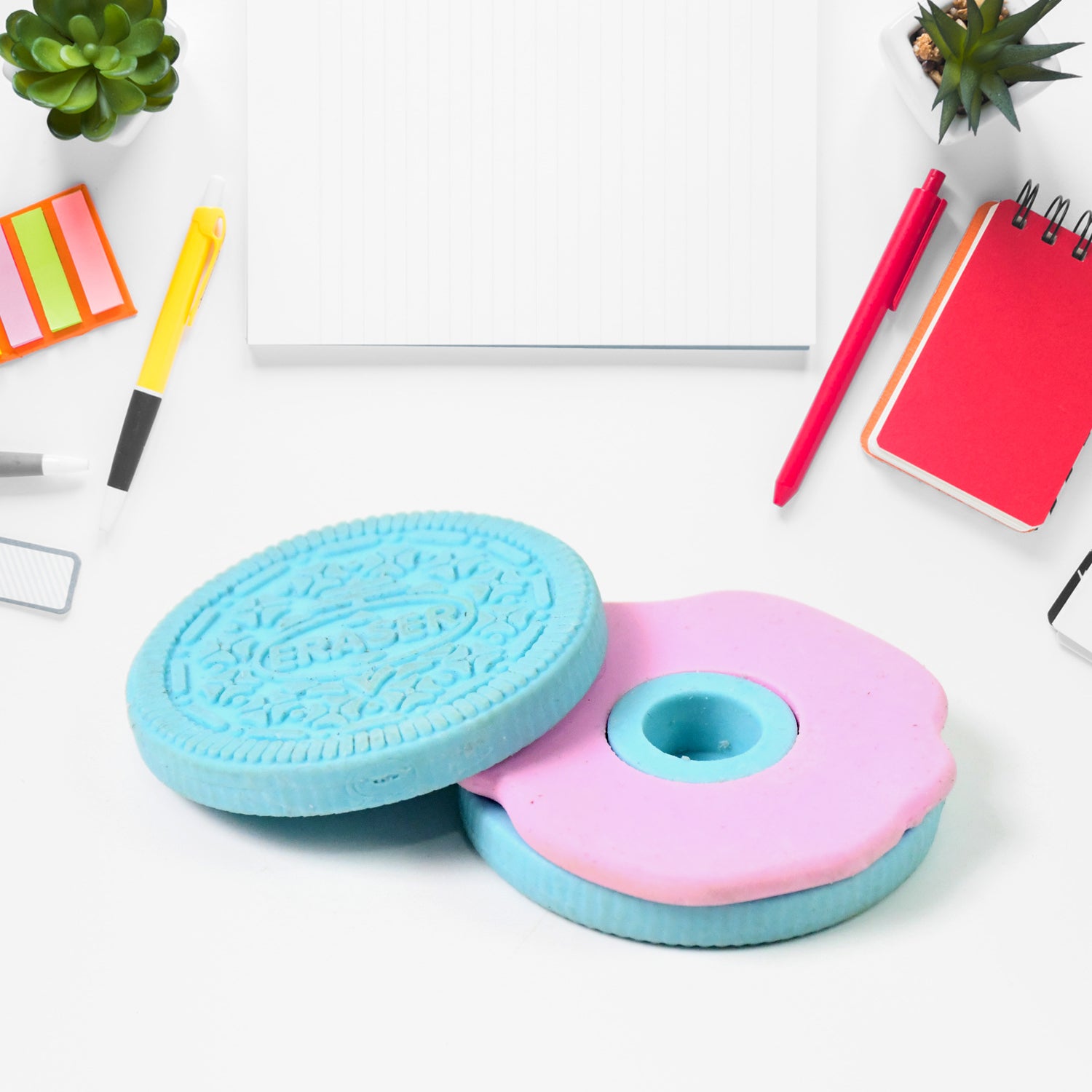 Biscuit Shape Eraser Unique Designs Patterns (1 Pc) - Springkart 