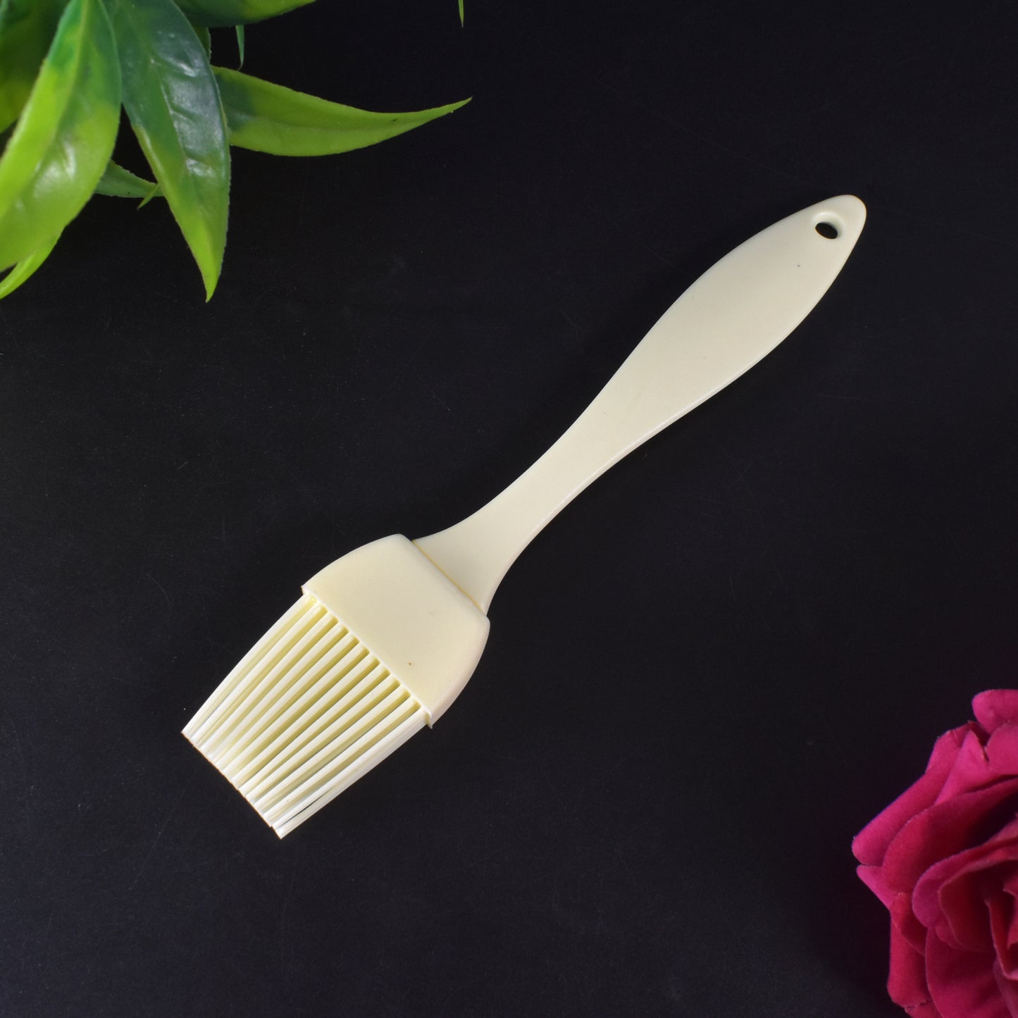 Silicone Kitchen Oil Spatula Brush With Handle Pastry Cake Brush (17 Cm 1 Pc) - Springkart 