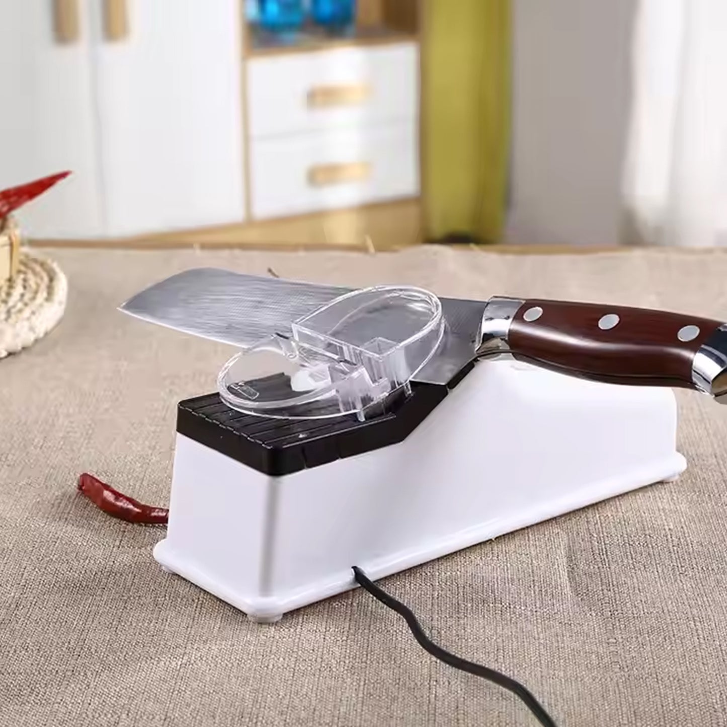 Electric Knives Sharpener Usb Powered Multi-function (1 Pc) - Springkart 