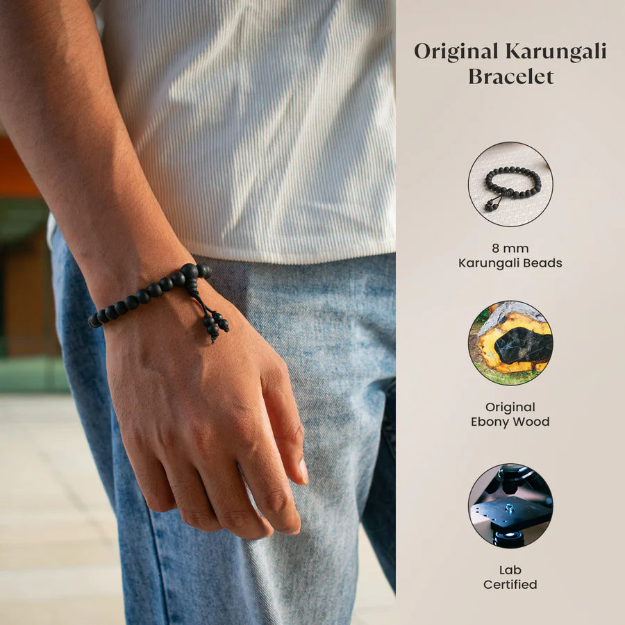 Karungali Malai (6mm, 108+1 Beads) – With Free Karungali Bracelet Gift with Govt. Certification