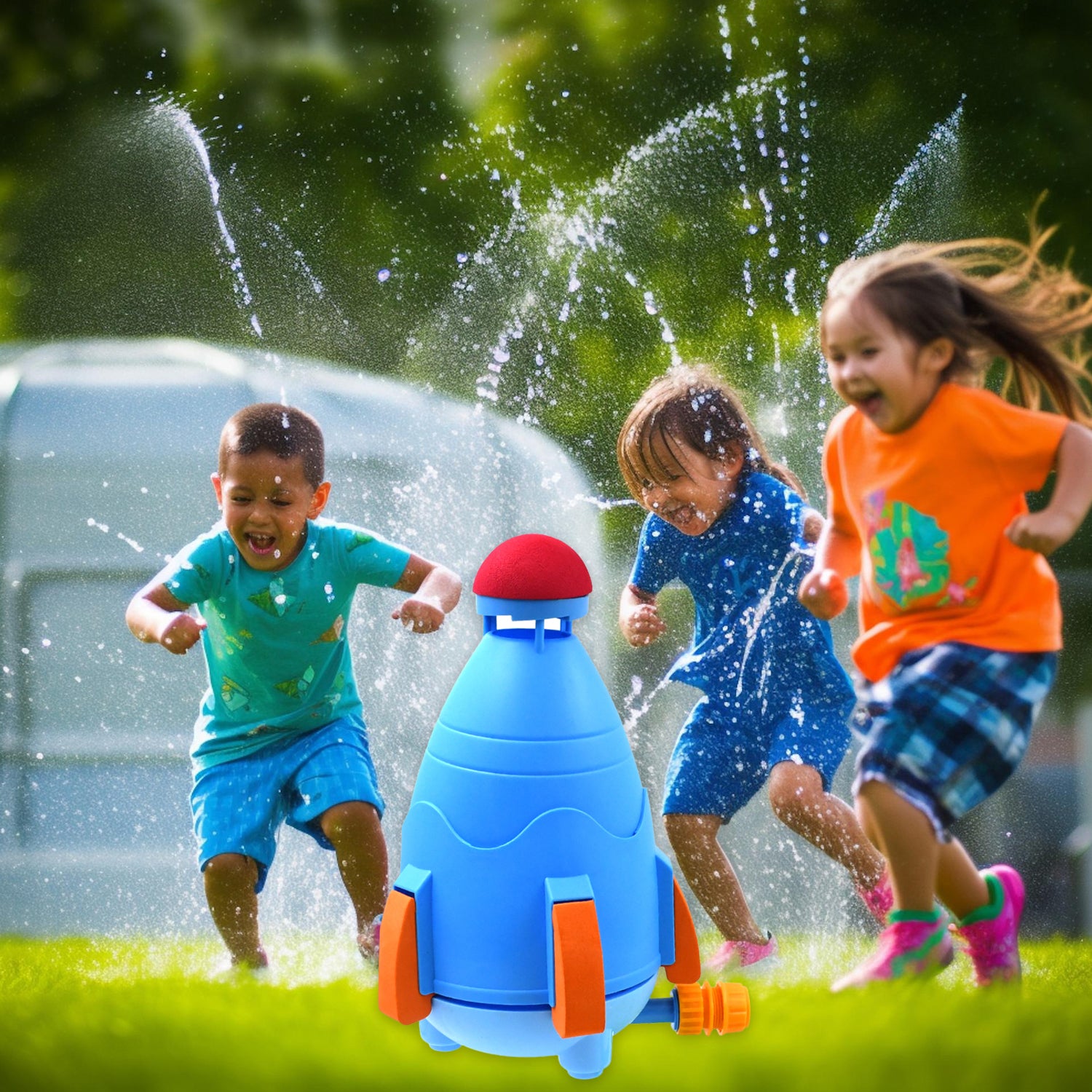 Sprinkler Rocket Launcher Summer Toys For Kids (1 Set) - Springkart 