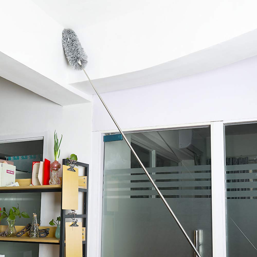 1279 Microfiber Dusters For Cleaning Telescoping Feather Duster With 100 Inches Extendable Handle Pole Dusting Cleaning Tools For Cleaning High Ceiling Ceiling Fan Blinds Cobwebs Furniture Cars - Springkart 