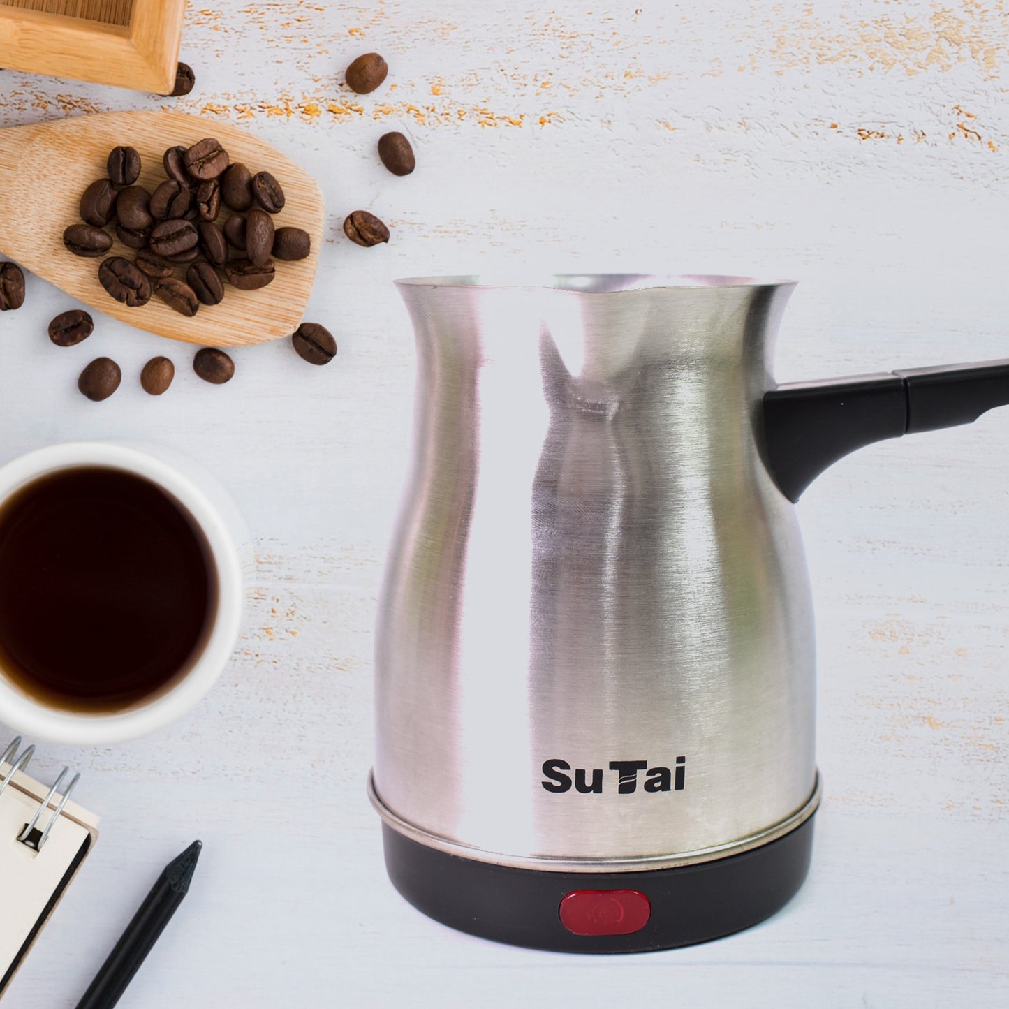 Coffee Pot Coffee Maker 800ml Even Heating Tea Maker Kettle (1 Pc) - Springkart 