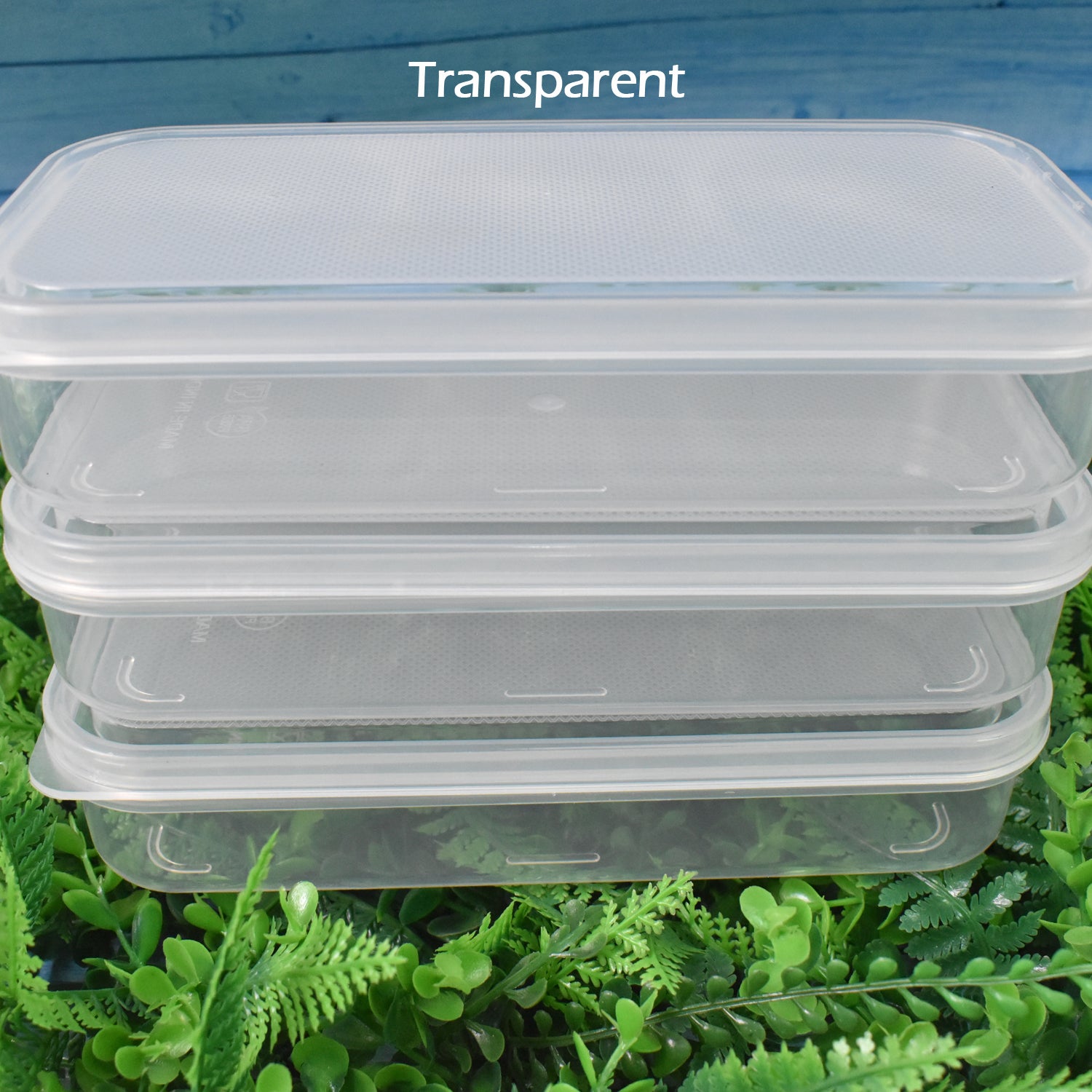 Plastic Square Lunch Box Kitchen Containers Set (3 Pcs Set) - Springkart 