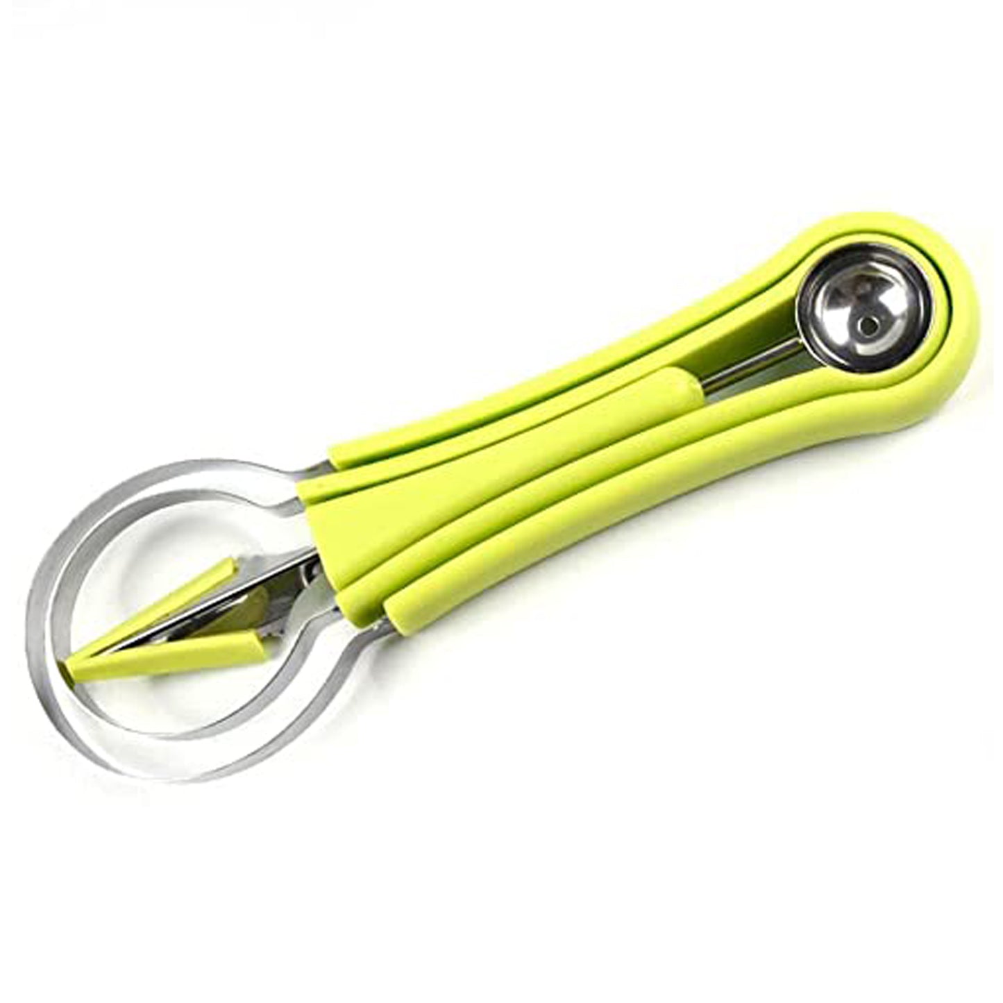 2606 4 In 1 Stainless Steel Melon Baller Seed Remover Sorbet Dessert Ball Spoon Fruit Digging Spoon Double Sided Fruit Scooper Watermelon Baller Scoop - Springkart 