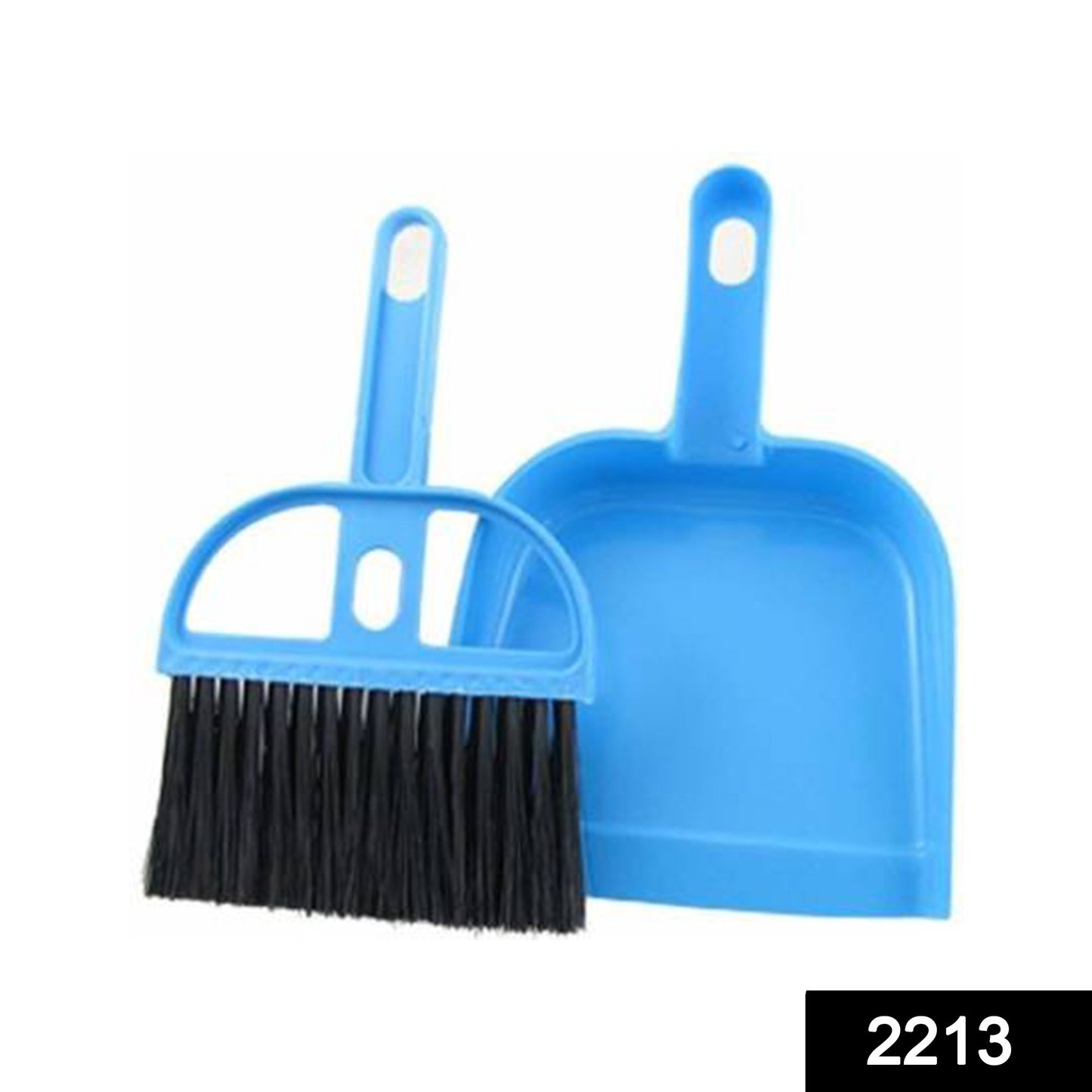 2213 Mini Dustpan With Brush Broom Set For Multipurpose Cleaning - 2 Pcs - Springkart 