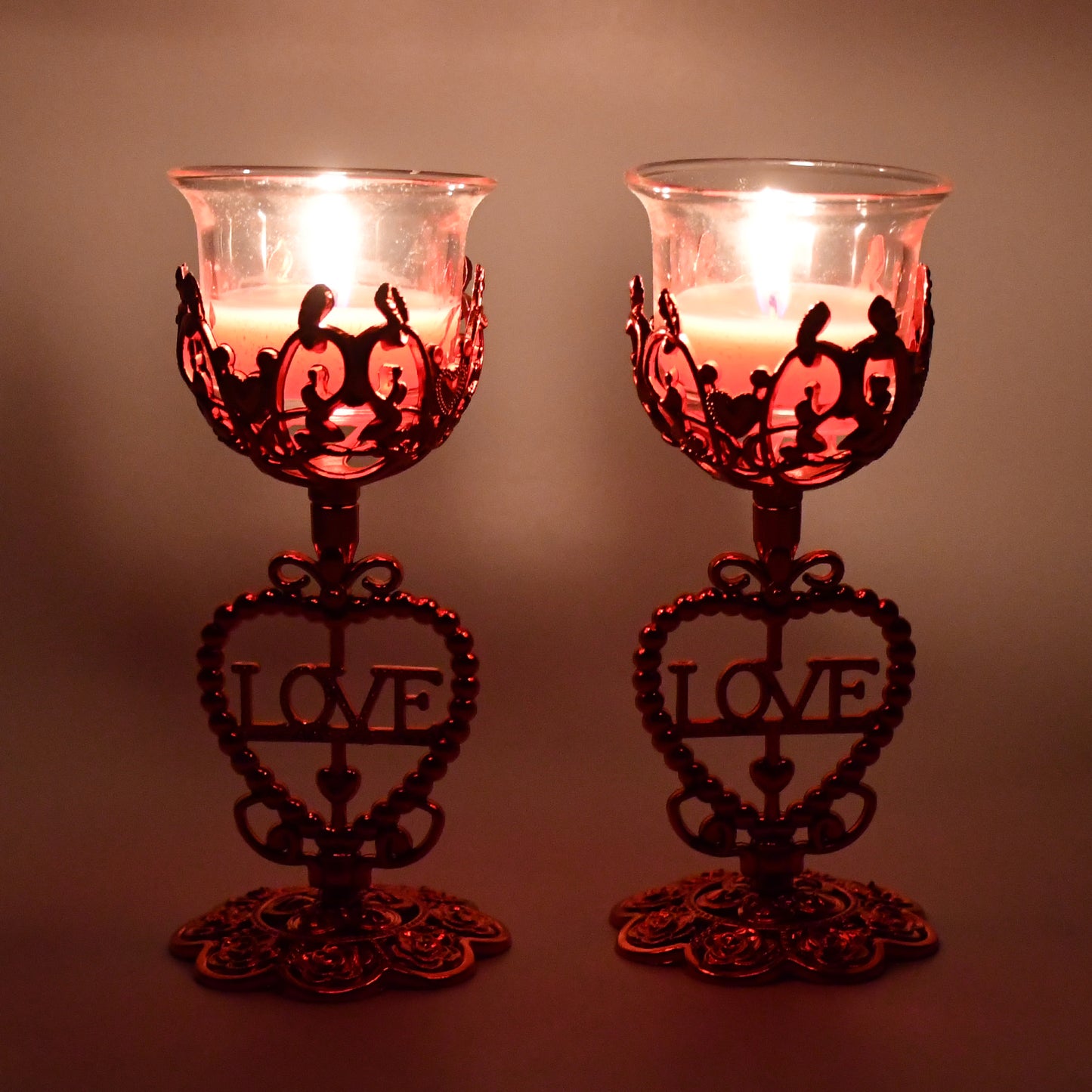 Tea Lights Holder Candle Stand (2 Pc Set) - Springkart 